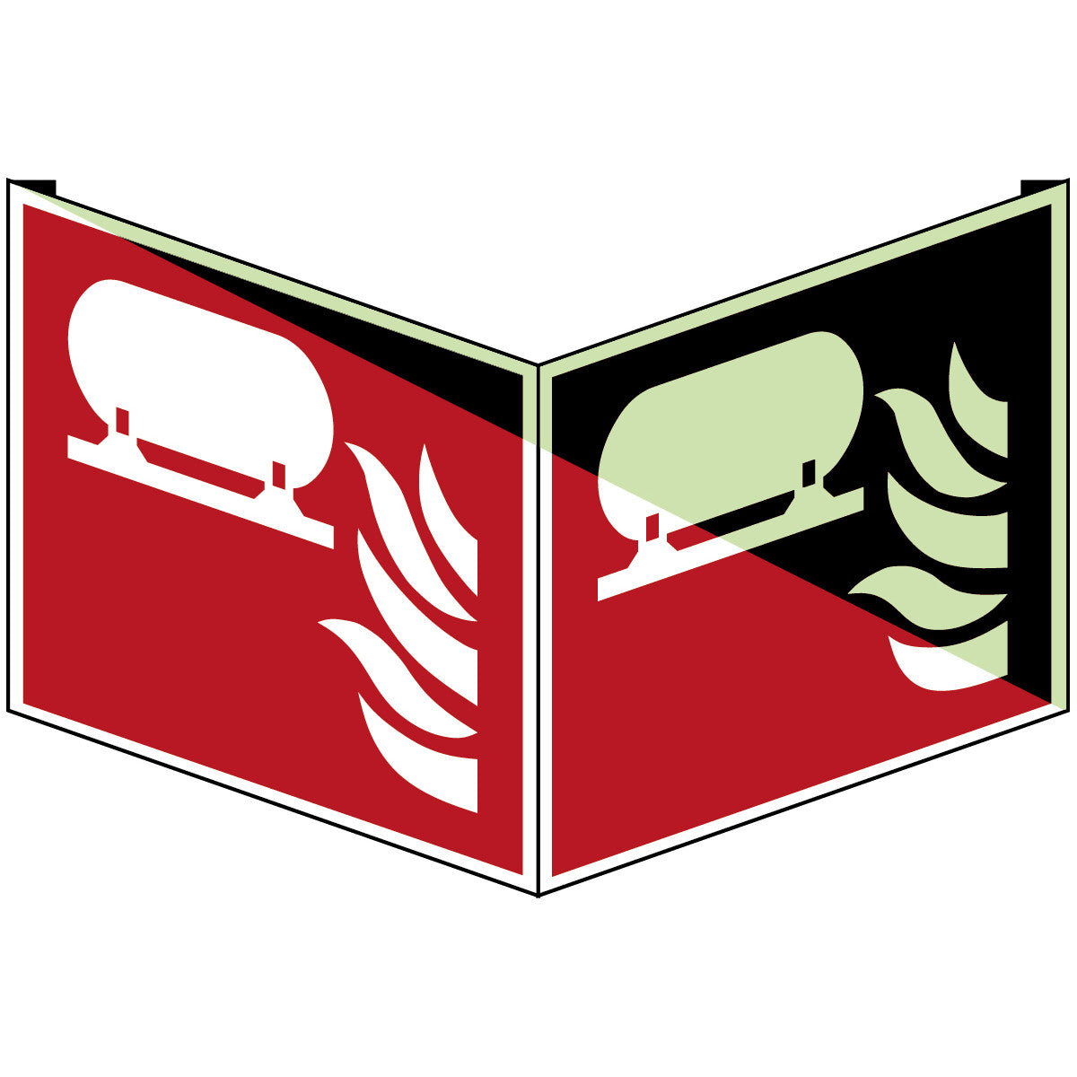 Fest eingebaute Feuerlösch-Einrichtung – ISO 7010