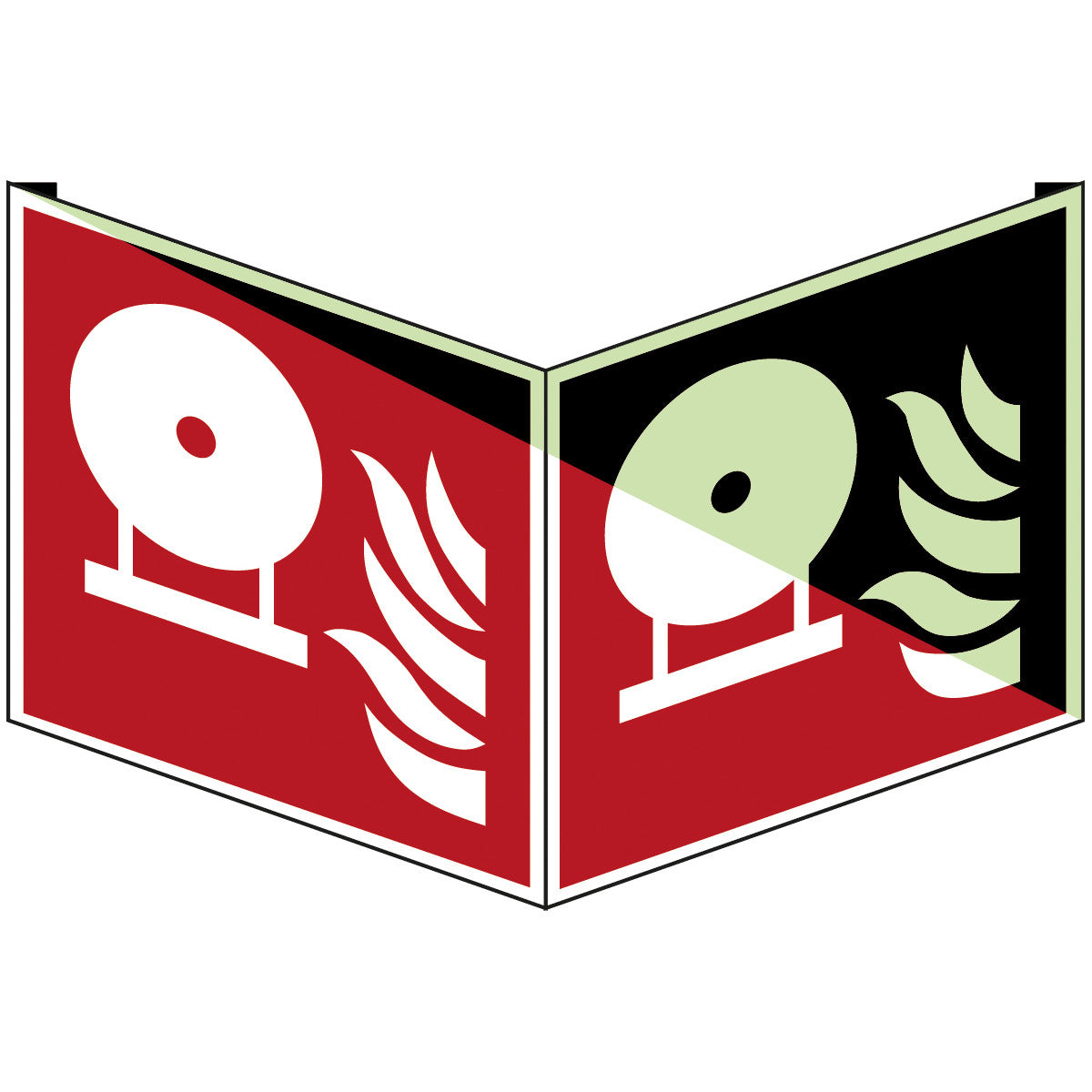 Fest eingebaute Feuerlösch-Flasche – ISO 7010