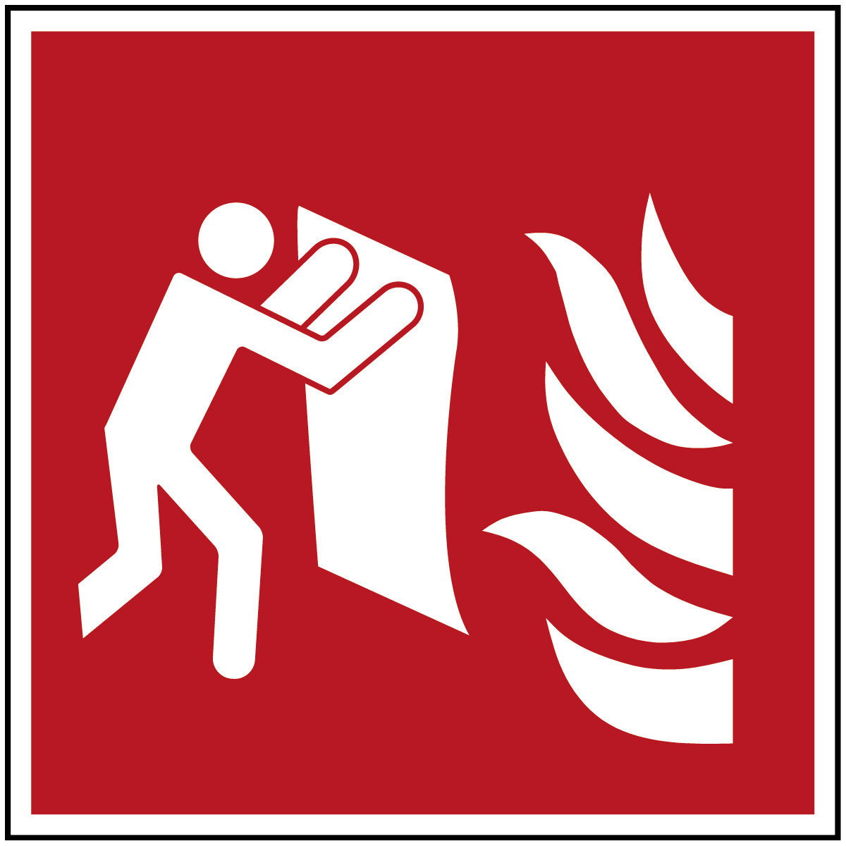 Feuerlöschdecke – Sicherheitsschild – ISO 7010