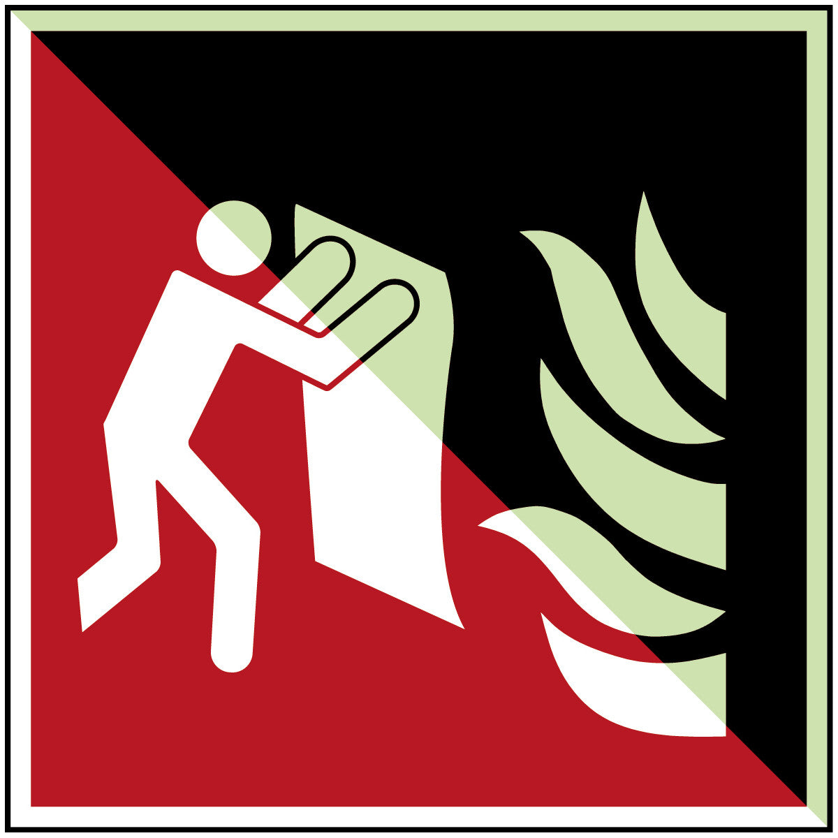 Feuerlöschdecke – Sicherheitsschild – ISO 7010