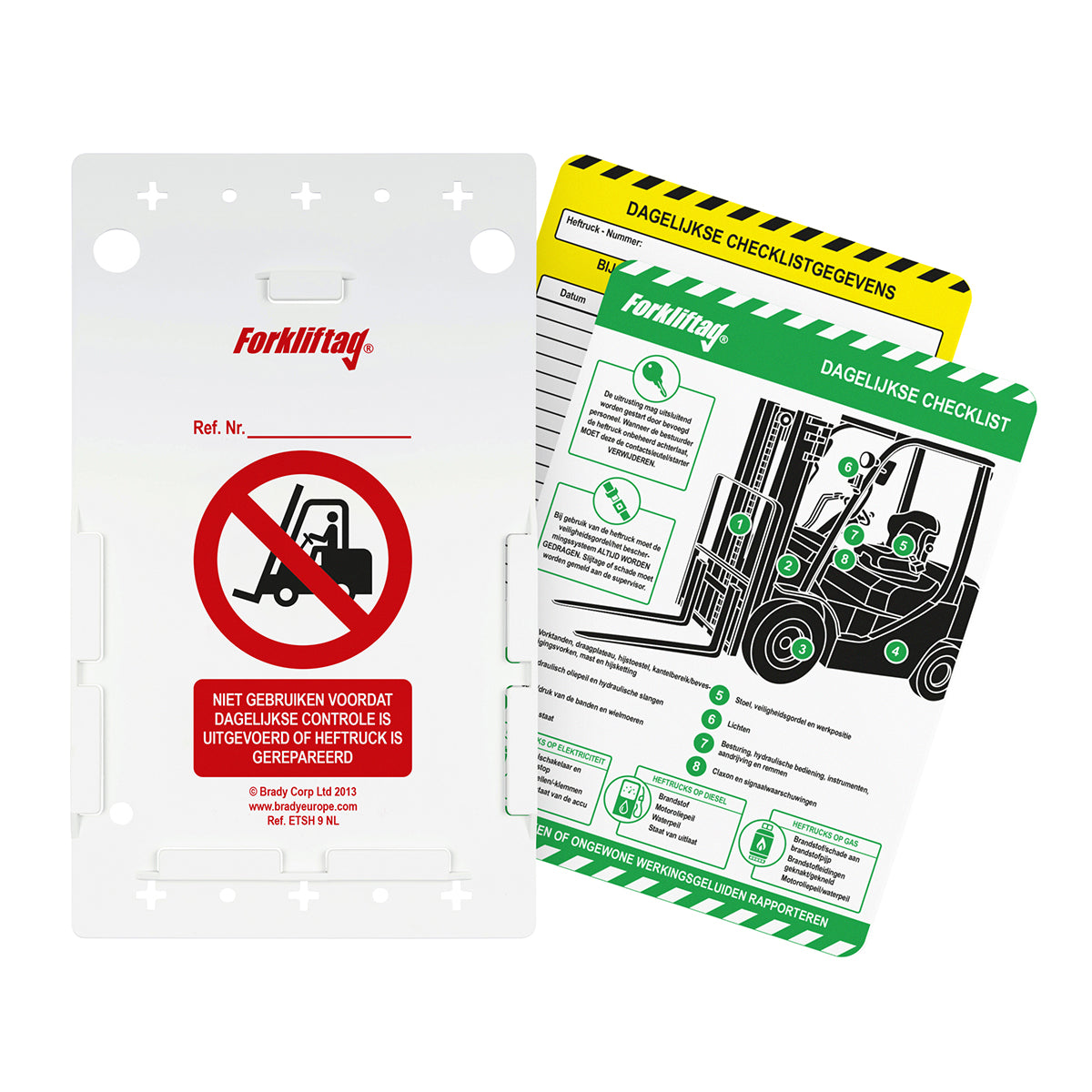 3 Forklift Holders, 15 Inserts & 1 Pen