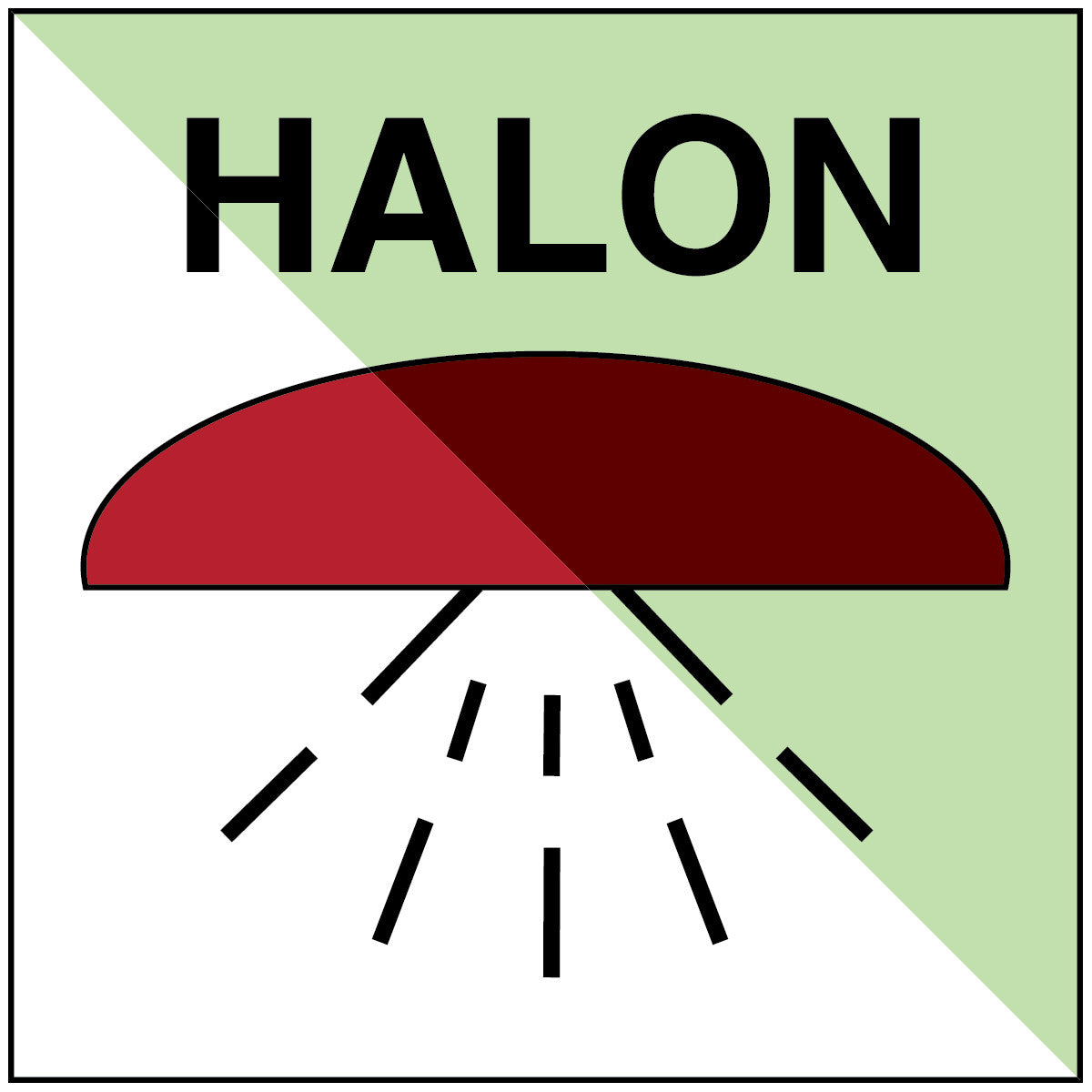 Bereich durch Halon 1301 geschützt – IMO