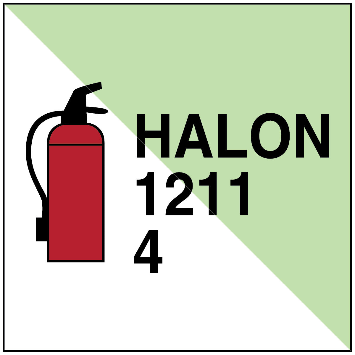 Tragbarer Feuerlöscher Halon 1211/4 – IMO