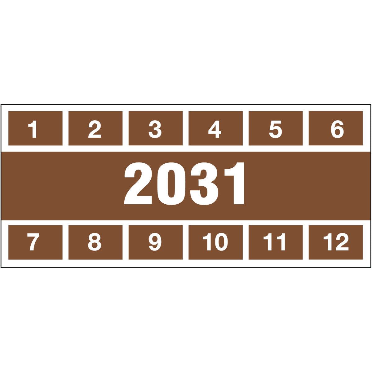 Inspection stickers with date