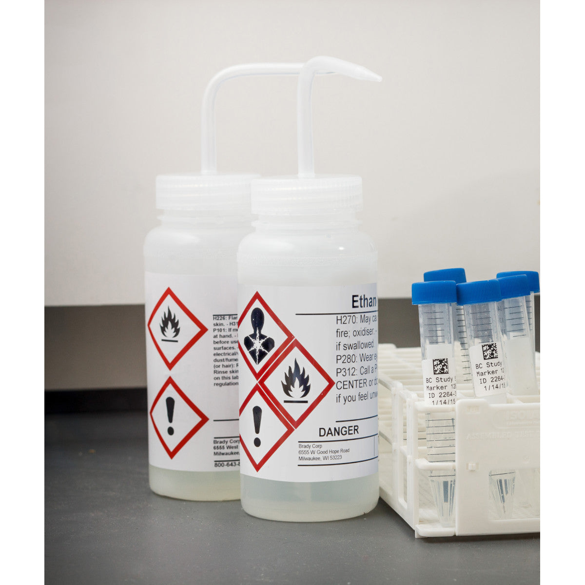 Vorgedruckte Desktop-Drucker-Etiketten für Gefahrstoffe nach CLP/GHS