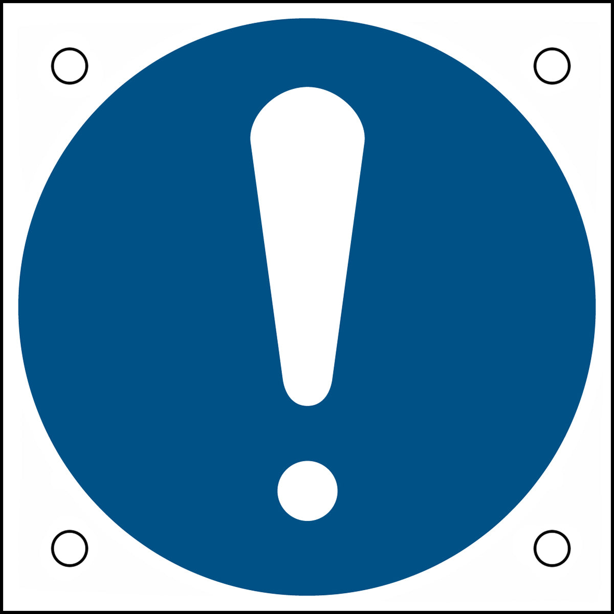 ISO-Sicherheitsschild – Allgemeines Gebotszeichen