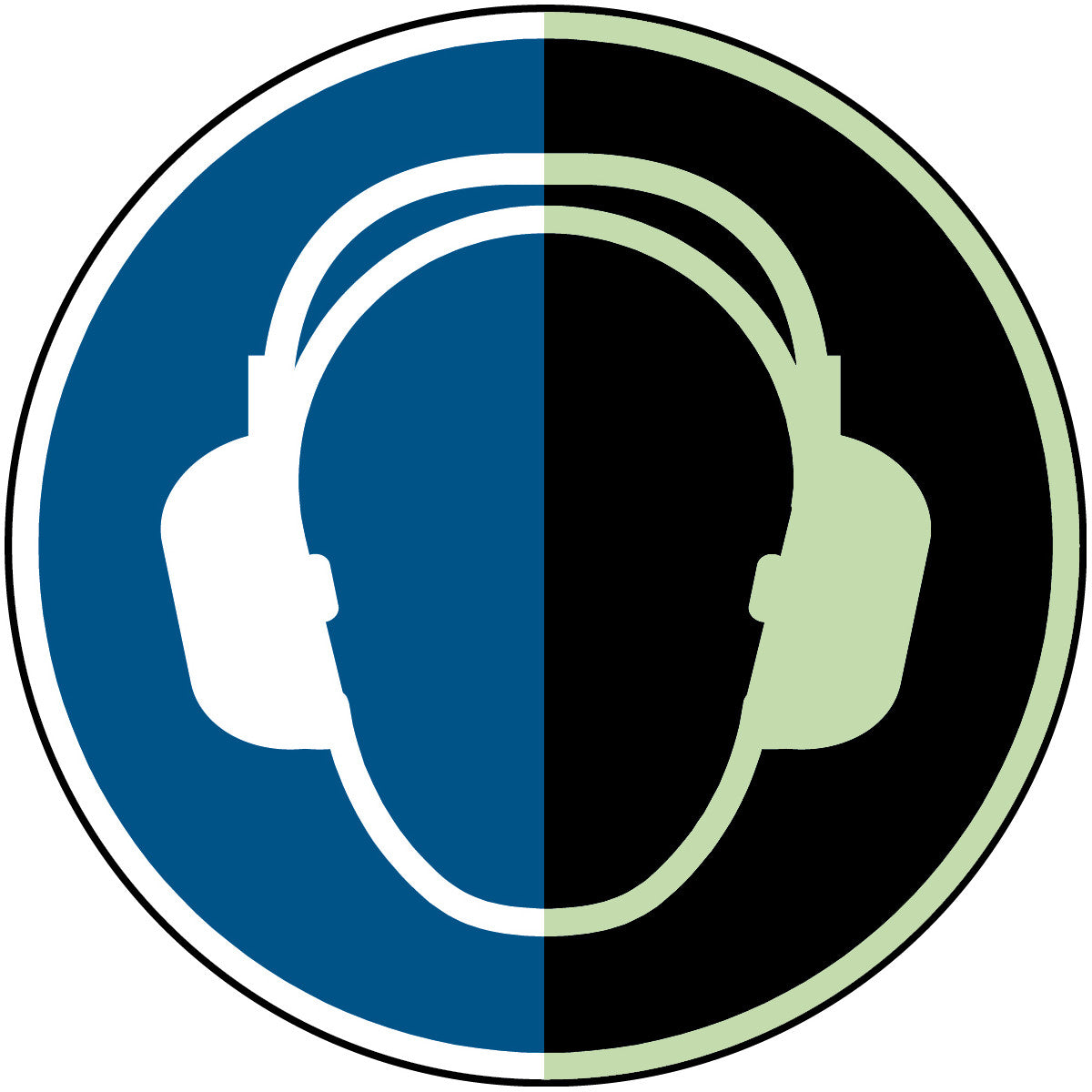 Langnachleuchtende Sicherheitsschilder