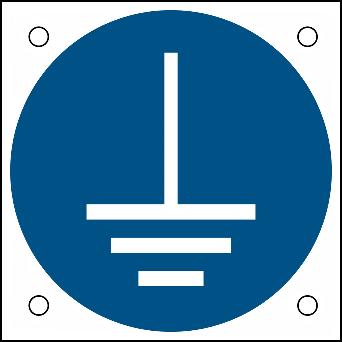 ISO-Sicherheitsschild – Vor Benutzung erden