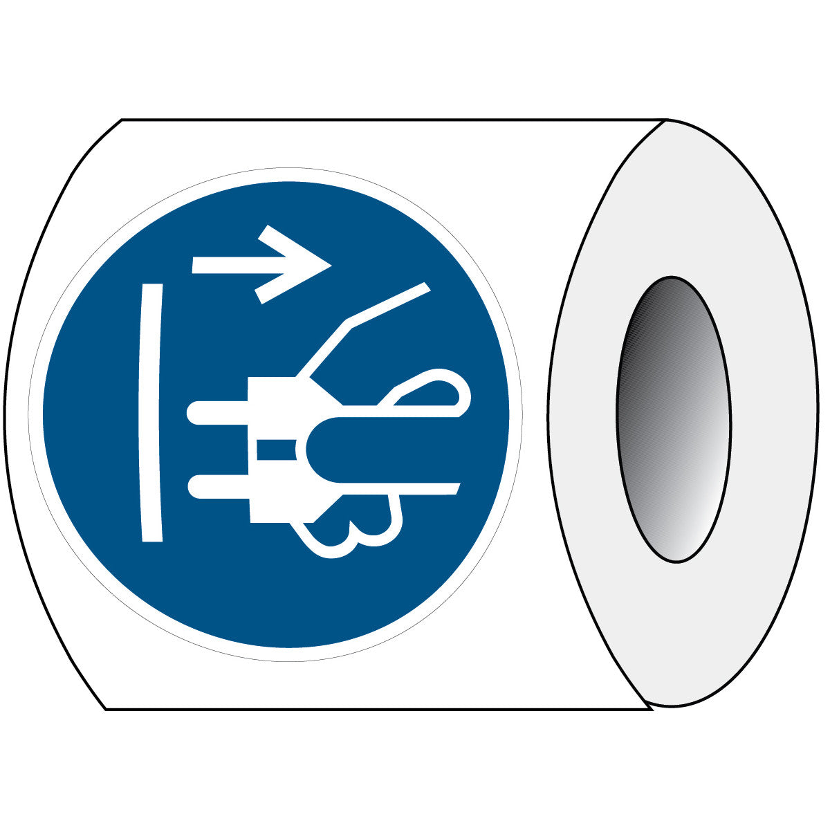 ISO Sicherheitskennzeichnung - Vor Öffnen Netzstecker ziehen