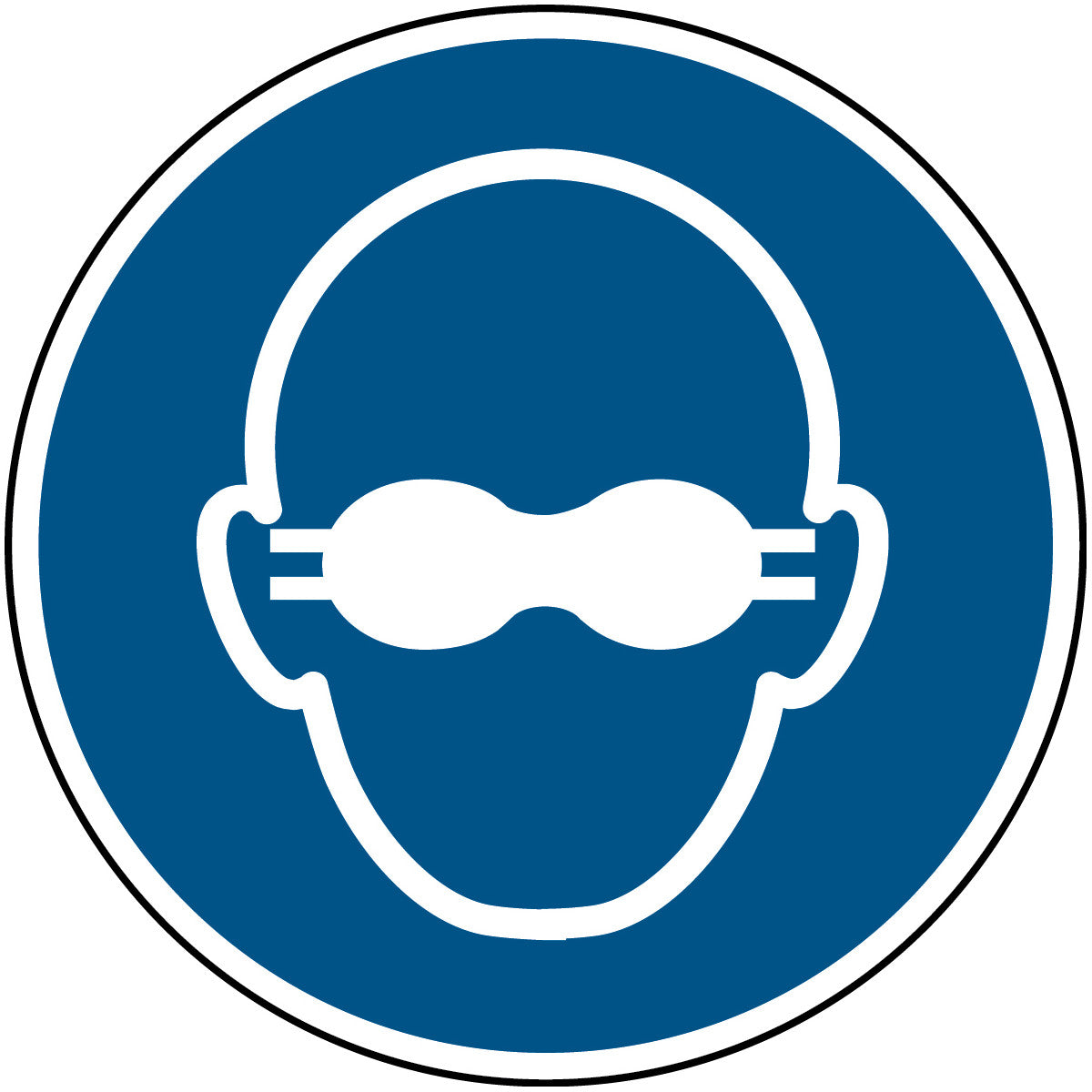 ISO safety sign - wear tinted safety goggles