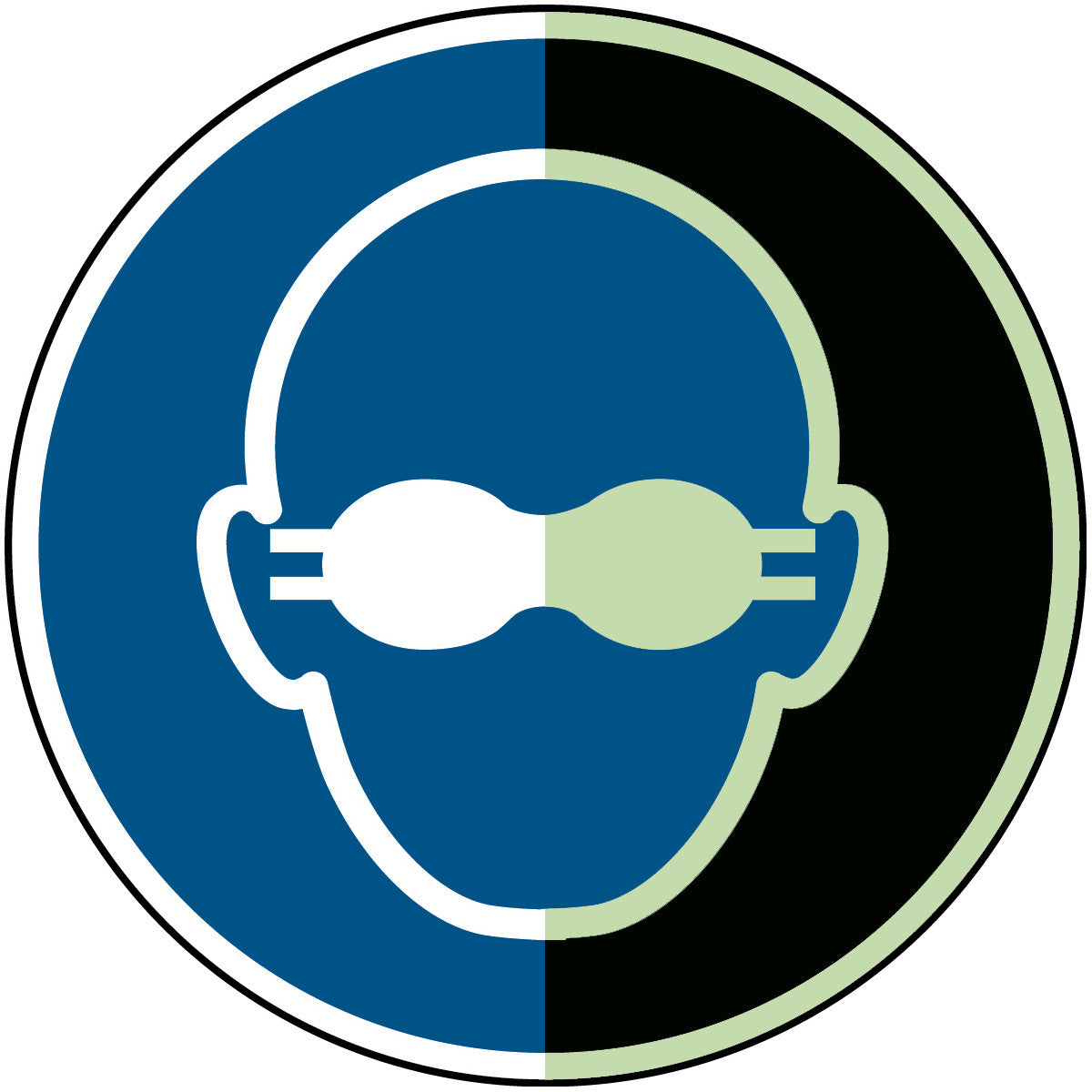 Langnachleuchtende Sicherheitsschilder