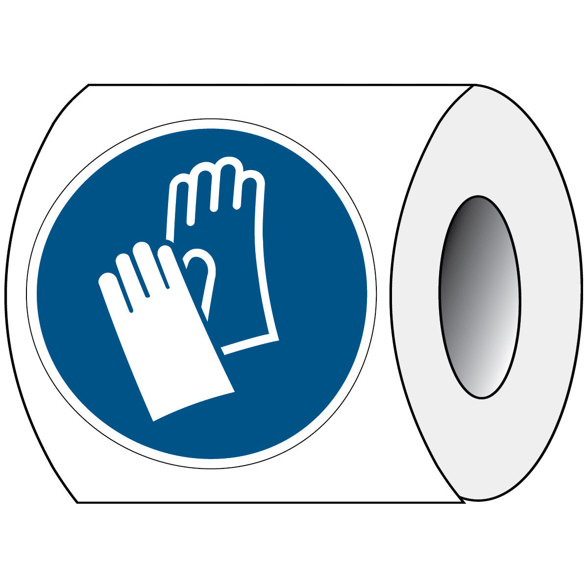 ISO safety sign - Use protective gloves