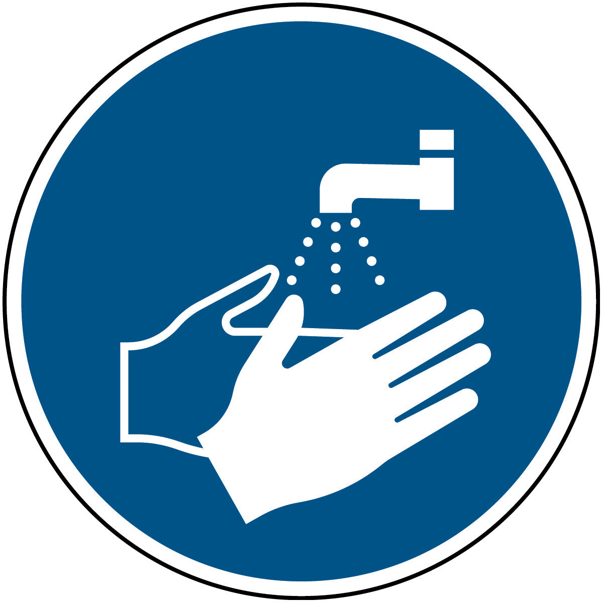 ISO safety sign - Wash hands
