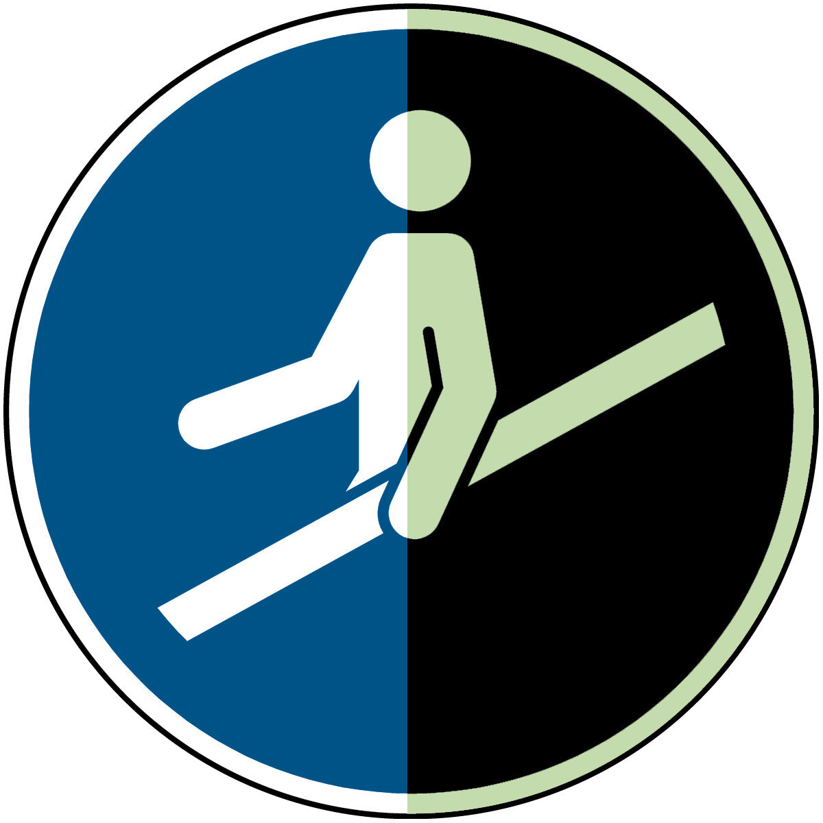 Photoluminescent safety signs