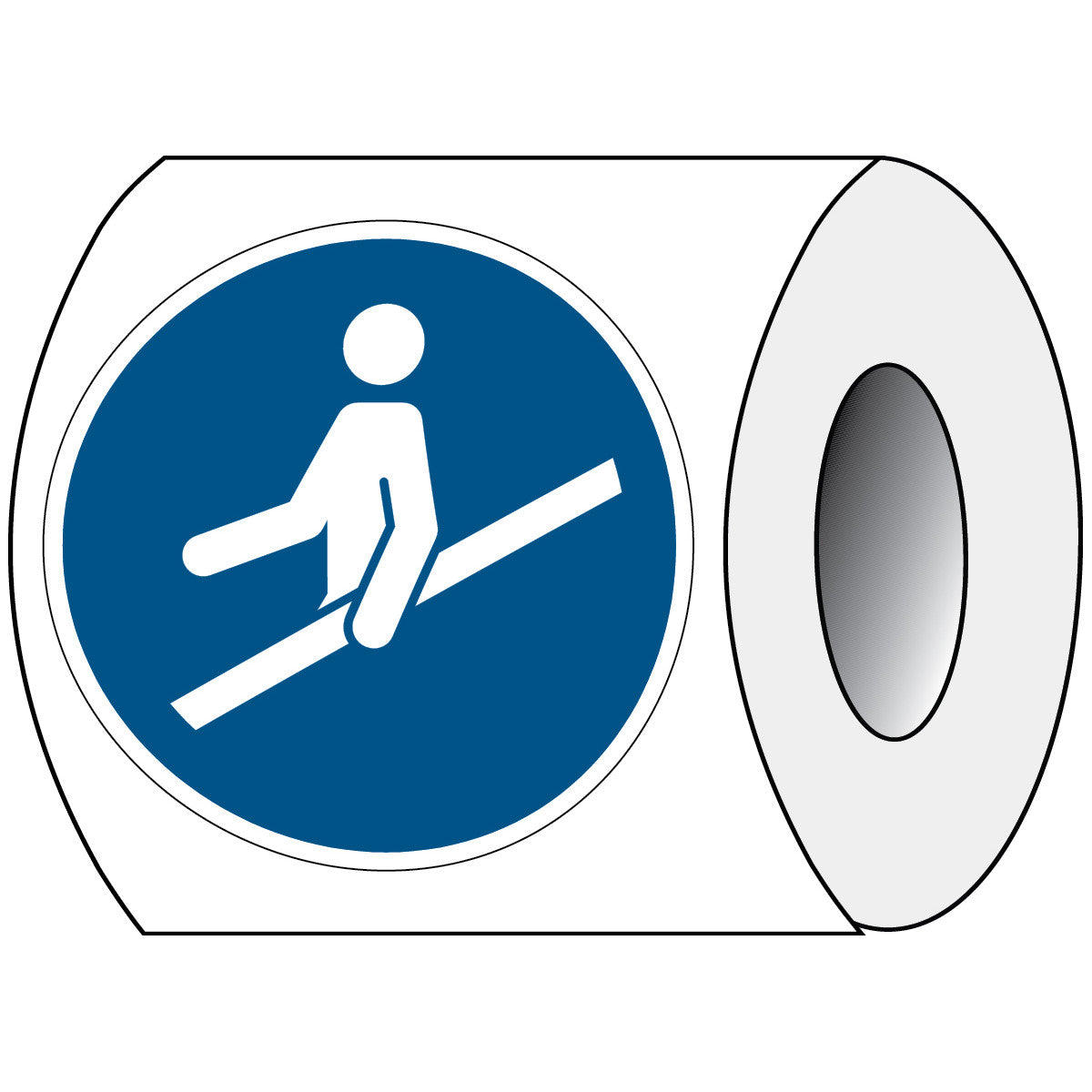 ISO safety sign - Use handrail