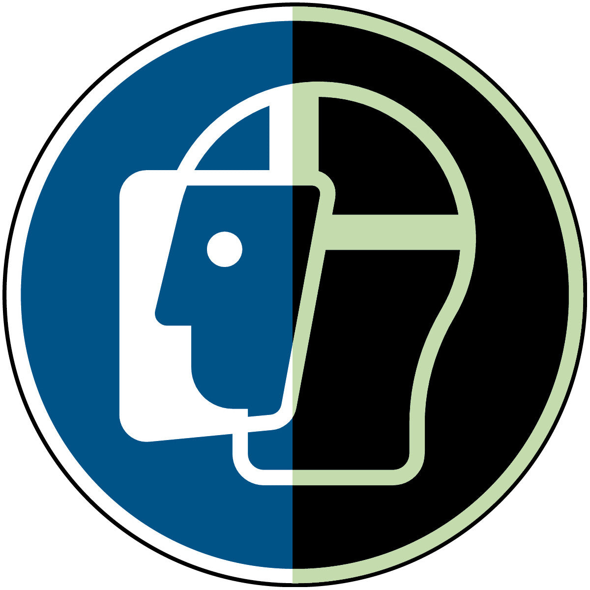 Langnachleuchtende Sicherheitsschilder