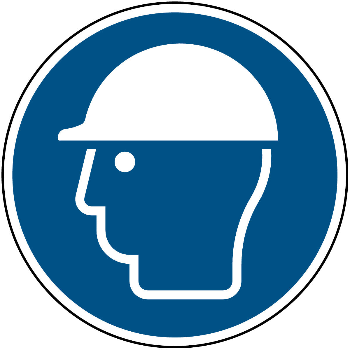 ISO safety sign - Use head protection