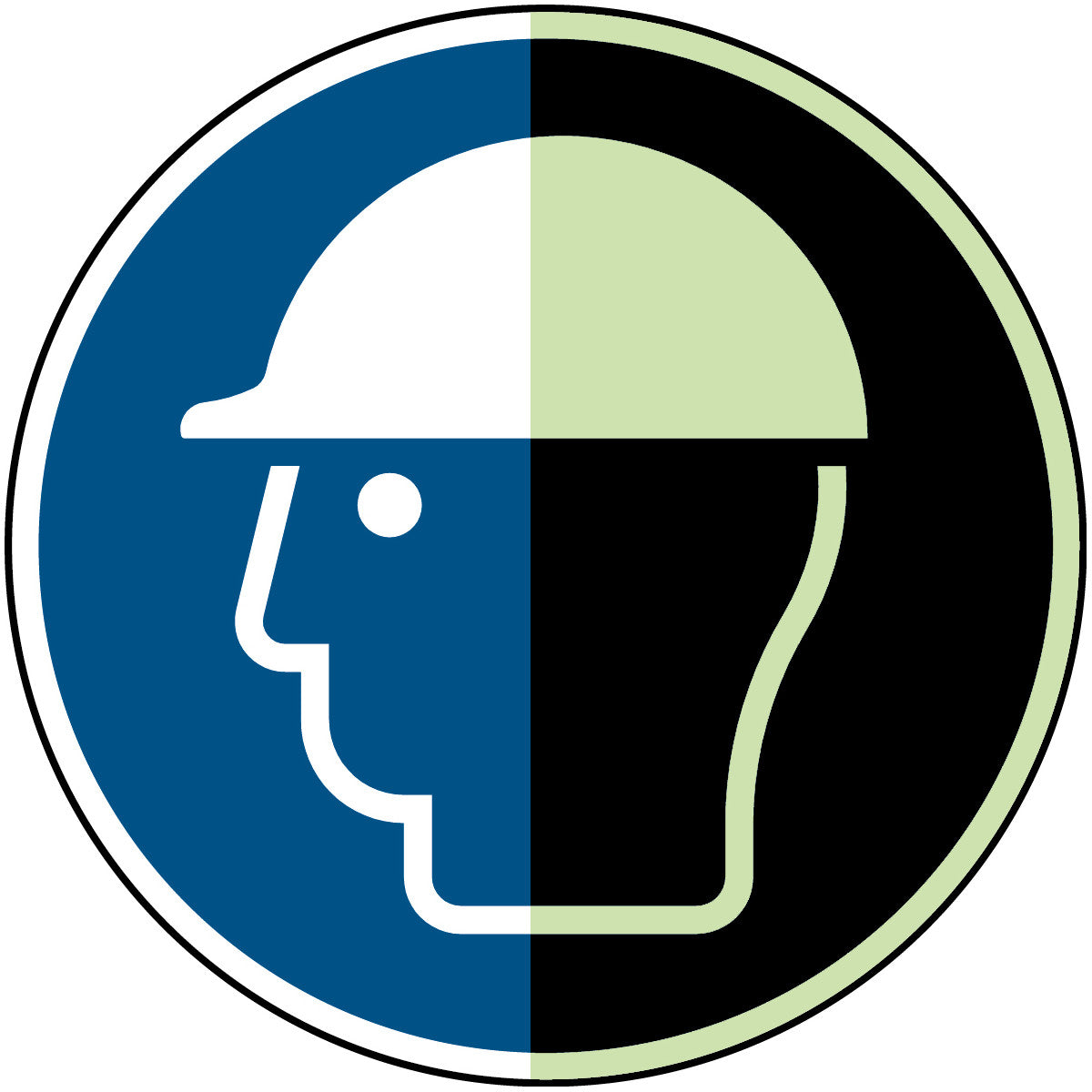 Langnachleuchtende Sicherheitsschilder