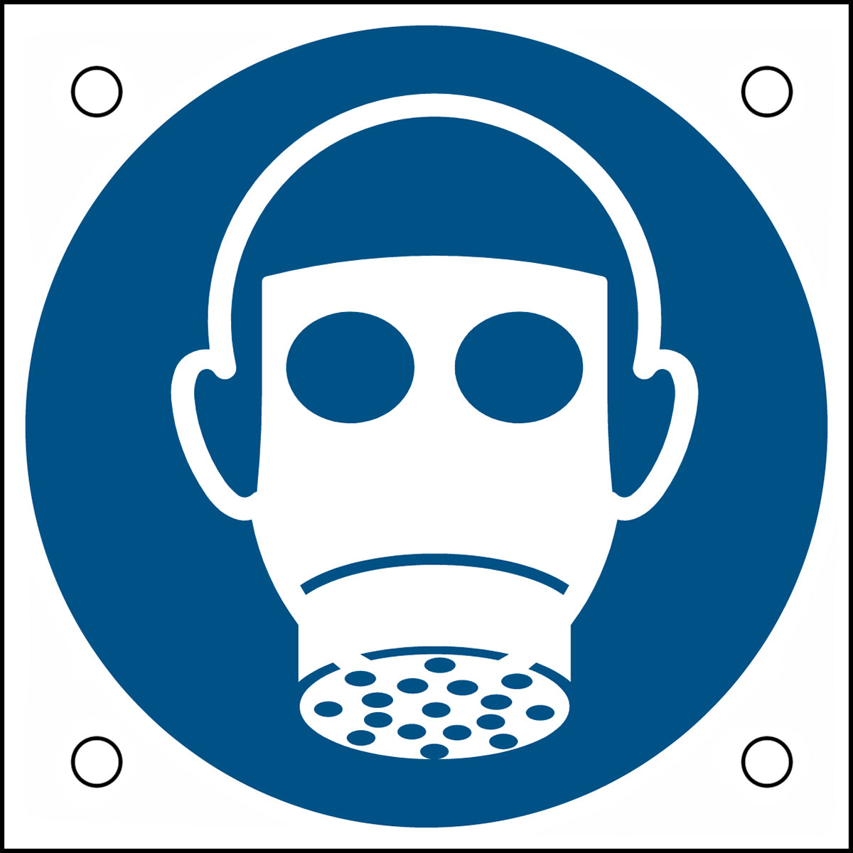 ISO-Sicherheitsschild – Atemschutz benutzen