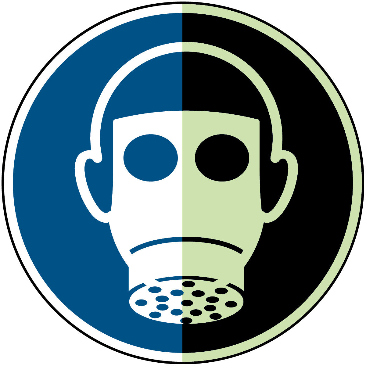 Langnachleuchtende Sicherheitsschilder