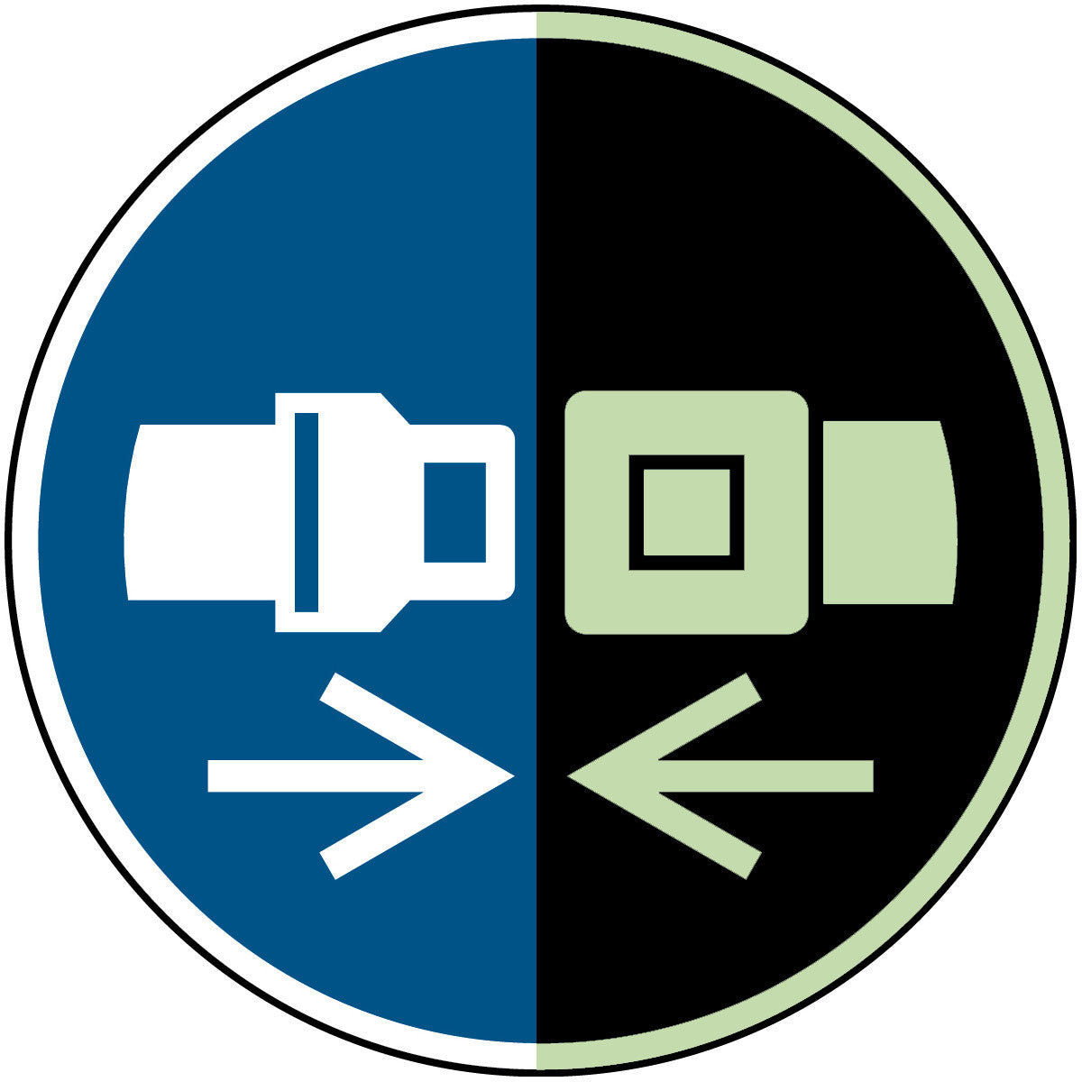 Langnachleuchtende Sicherheitsschilder