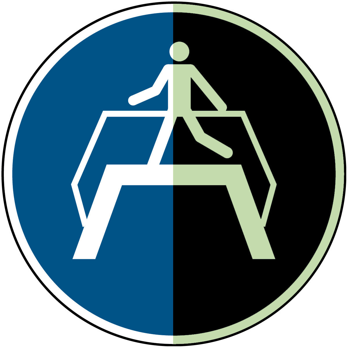 Photoluminescent safety signs