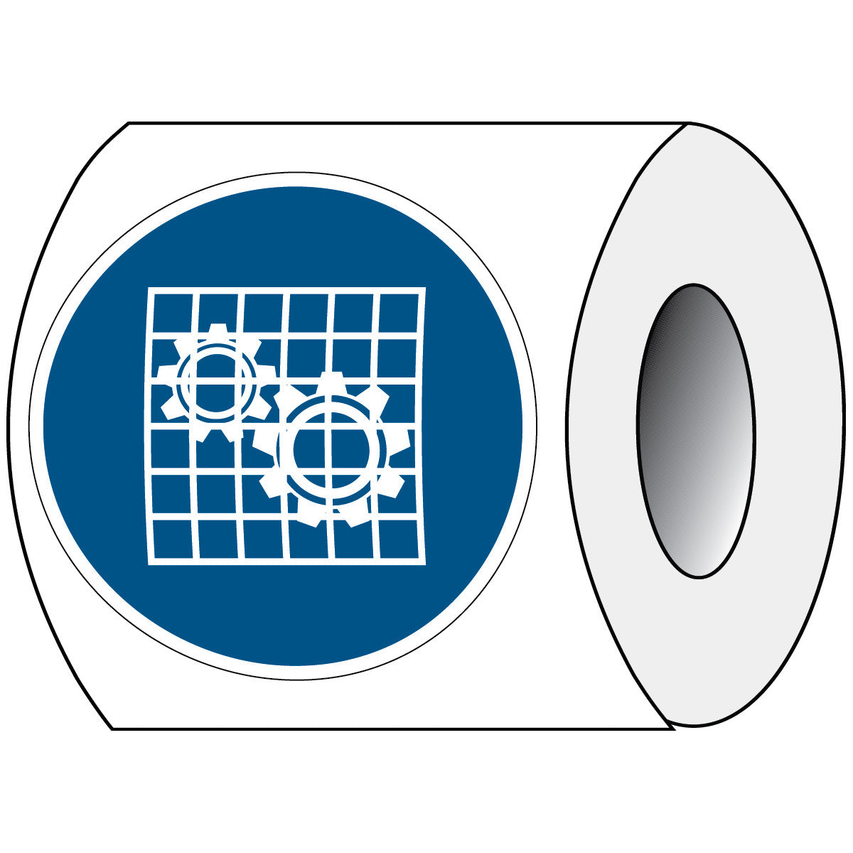 ISO safety sign - Use protective shield