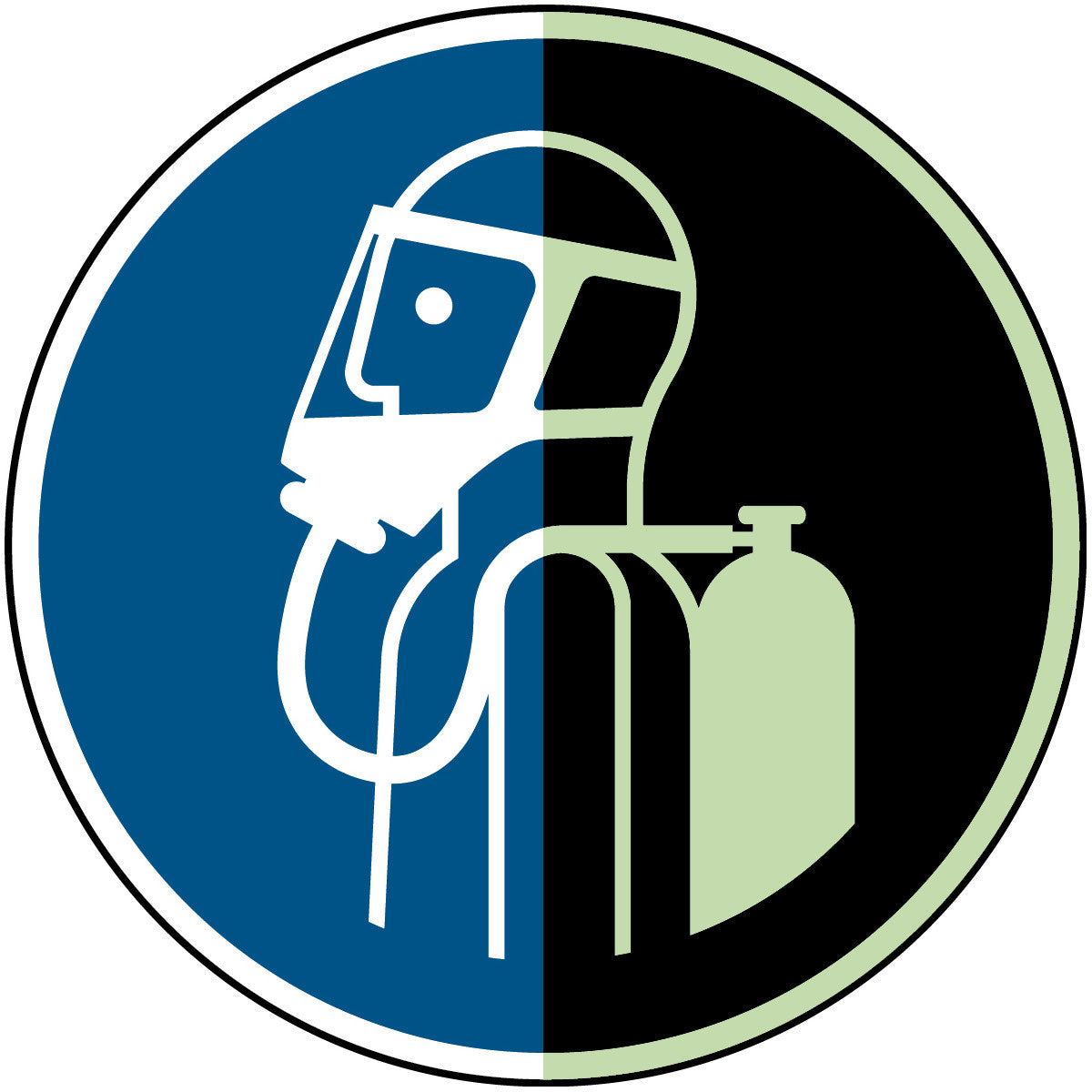 Unabhängiges Atemschutzgerät tragen – ISO 7010