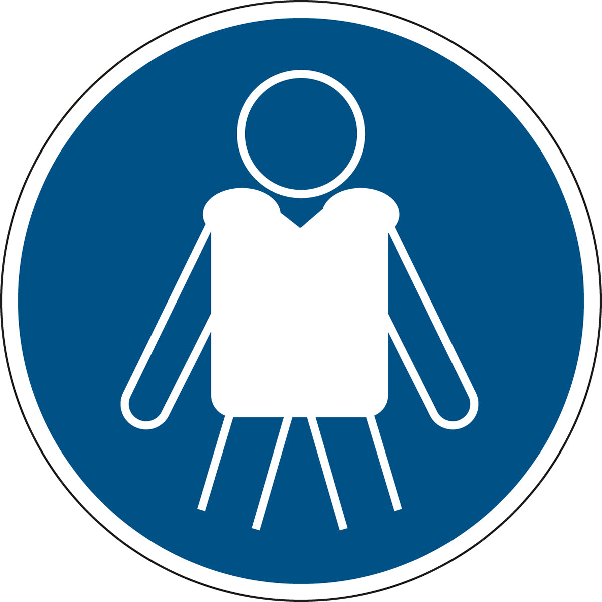 ISO-Sicherheitsschild – Rettungsschwimmhilfen anlegen