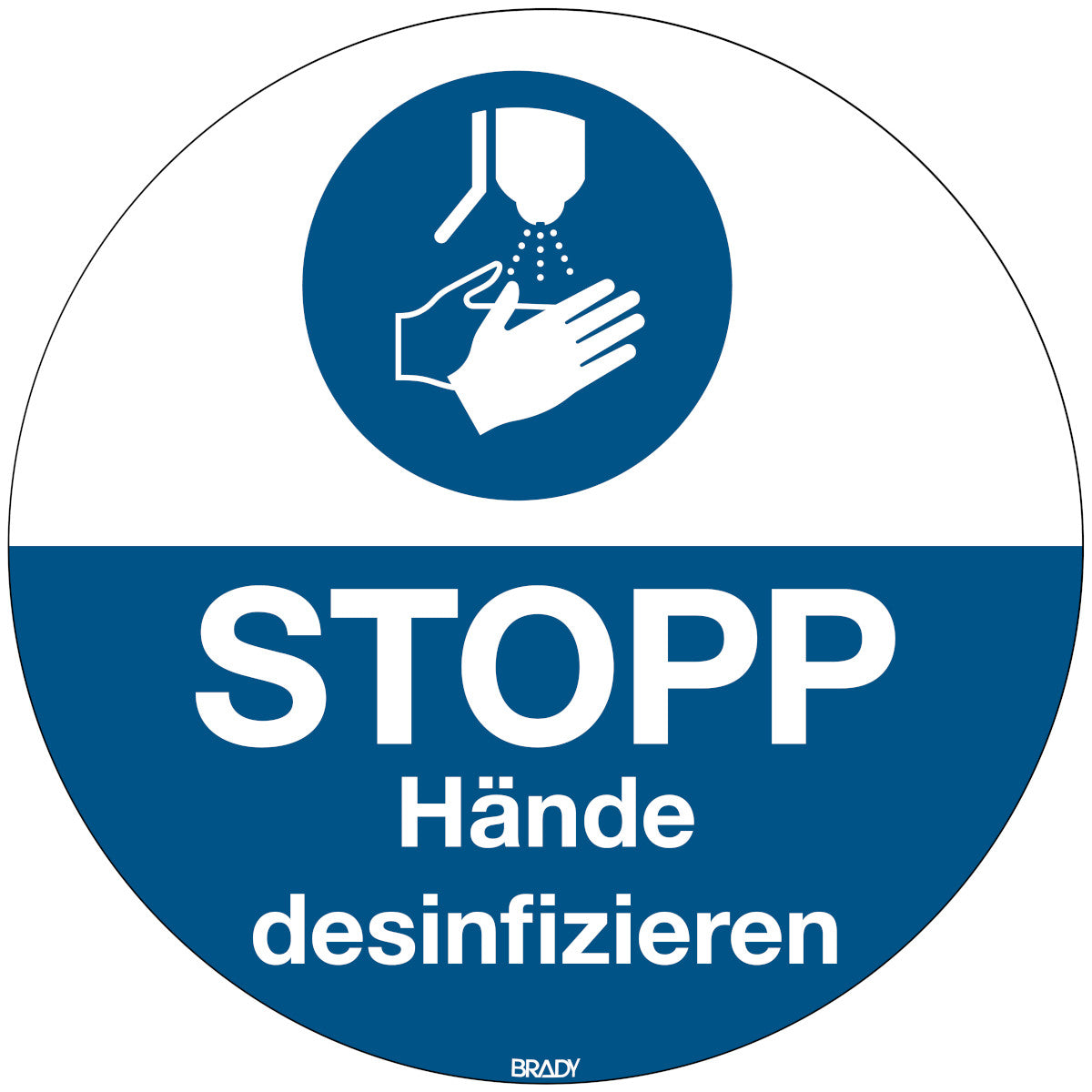 ISO safety sign - Disinfect hands