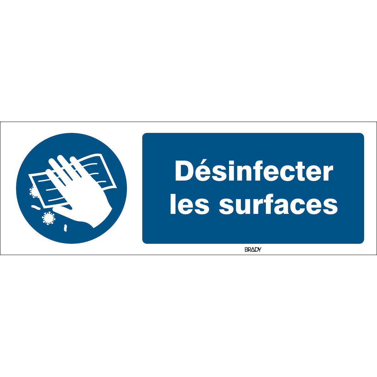 ISO safety sign - Disinfect surface