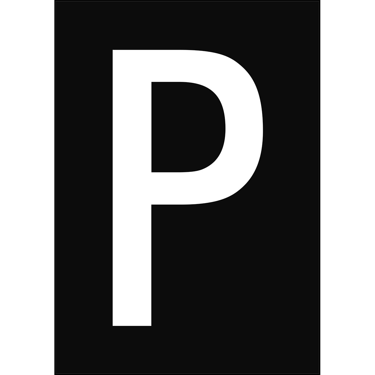 Numbers & Letters A4 - White/Black - P - B-859 (Magnetic Foil)