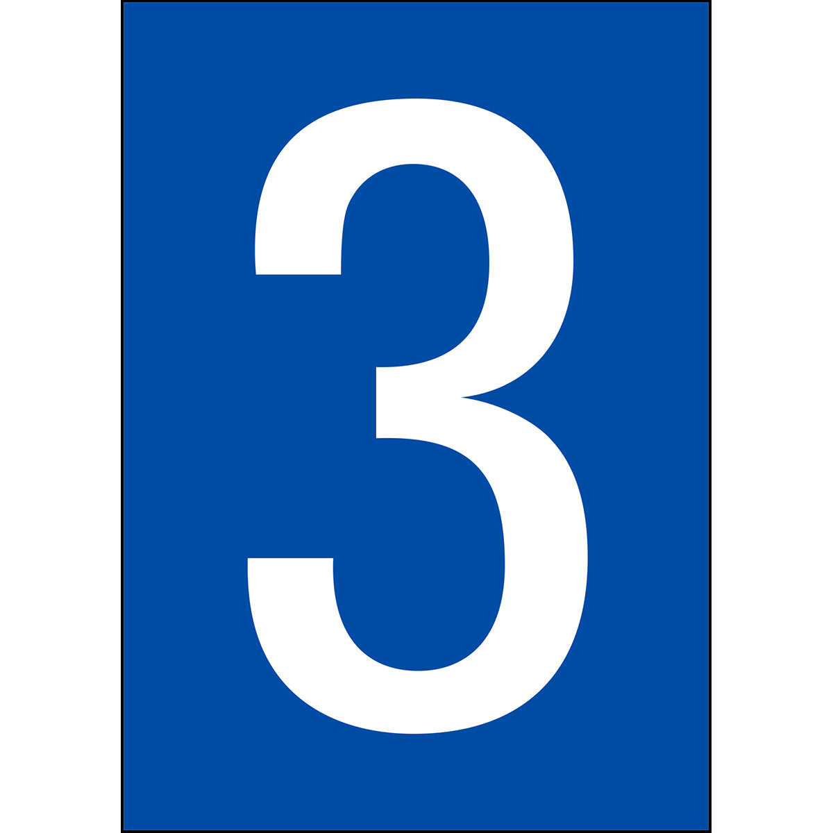Numbers & Letters A4 - Black/White - 3 - B-7541 (Laminated Polyester)