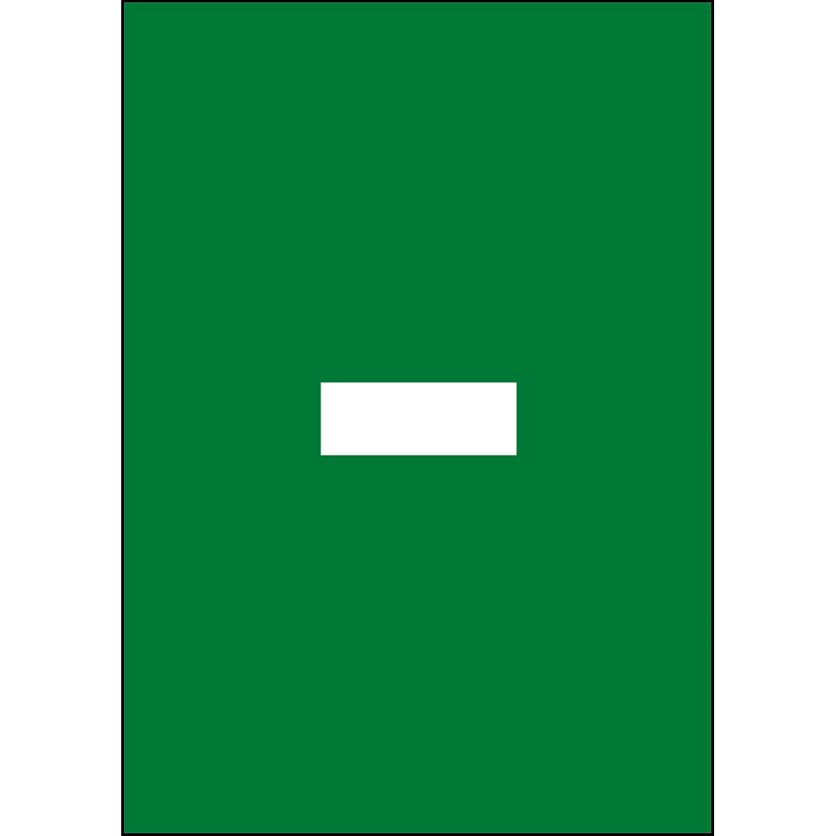 Numbers & Letters A4 - Green/White - Hyphen - B-859 (Magnetic Foil)