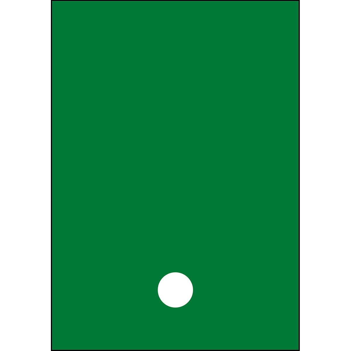 Chiffres et lettres A4 - Vert/Blanc - Point - B-859 (Film magnétique)