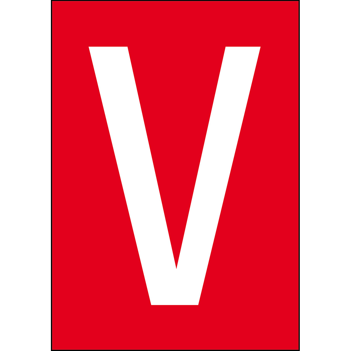 Numbers & Letters A4 - Red/White - V - B-859 (Magnetic Foil)