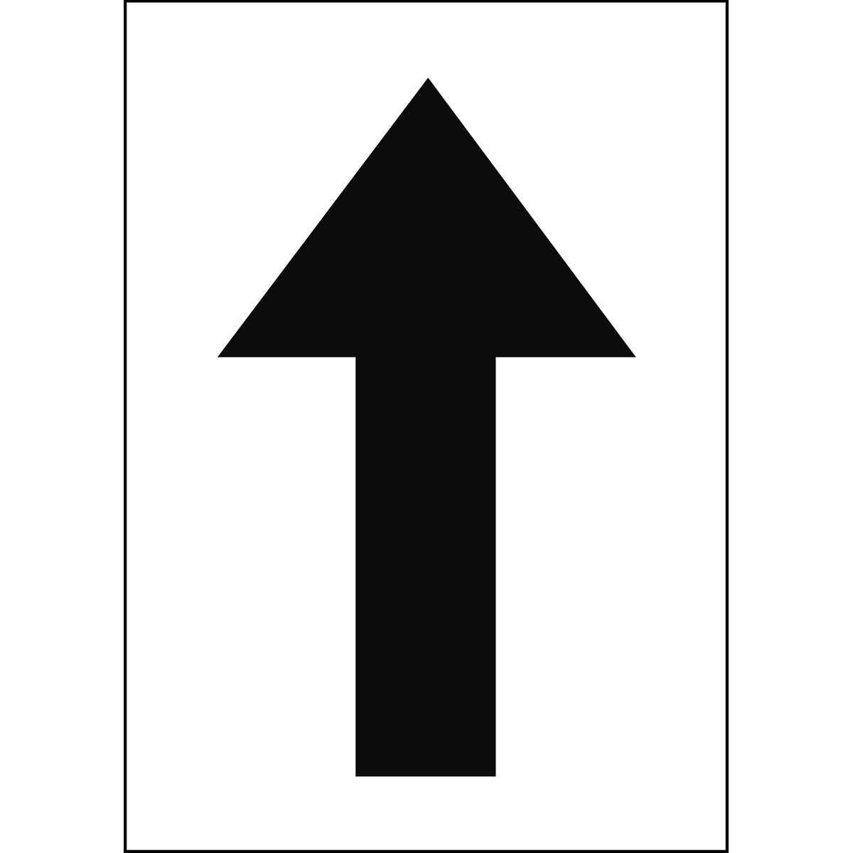 Chiffres et lettres A4 - Blanc/Noir - Flèche - B-7541 (Polyester laminé)