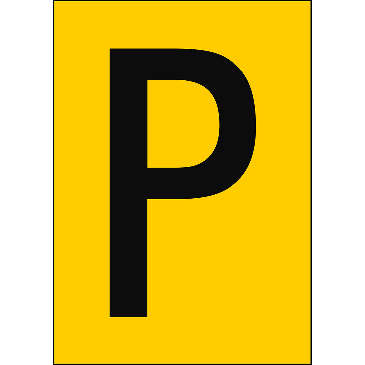 Numbers & Letters A4 - Yellow/Black - P - B-859 (Magnetic Foil)
