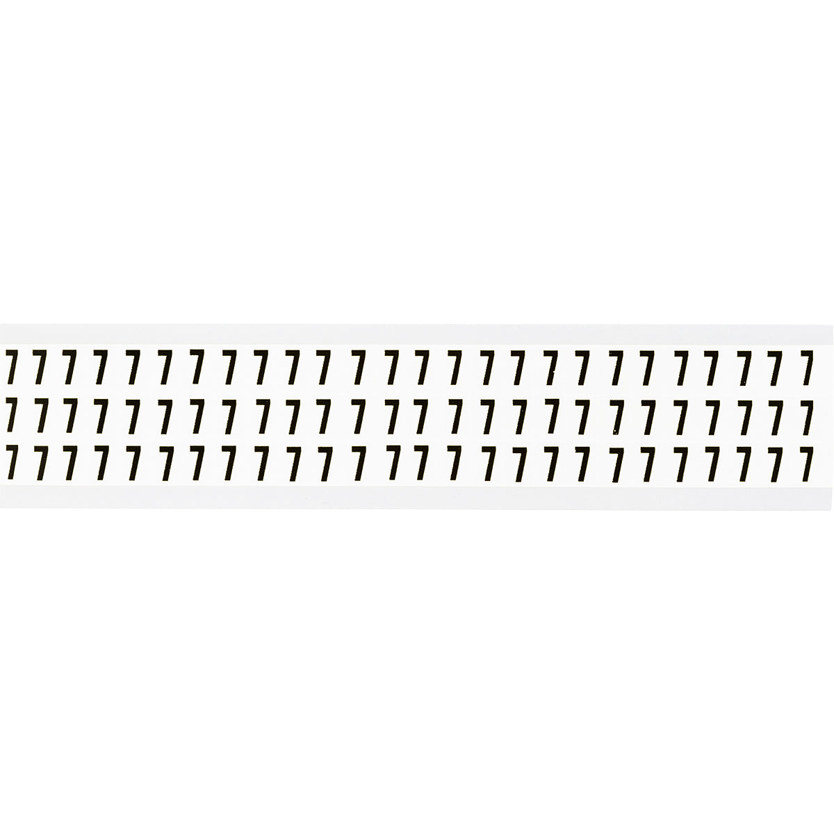 Zahlen & Buchstaben, B-499 (Nylongewebe), Weiß - 7 , 12,7 x 9,5 mm
