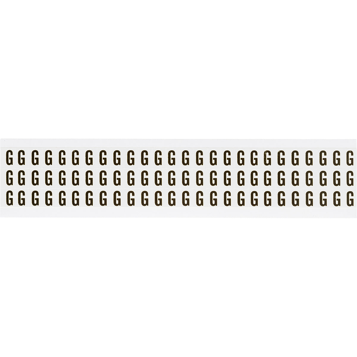 Zahlen & Buchstaben, B-499 (Nylongewebe), Weiß - G , 12,7 x 9,5 mm