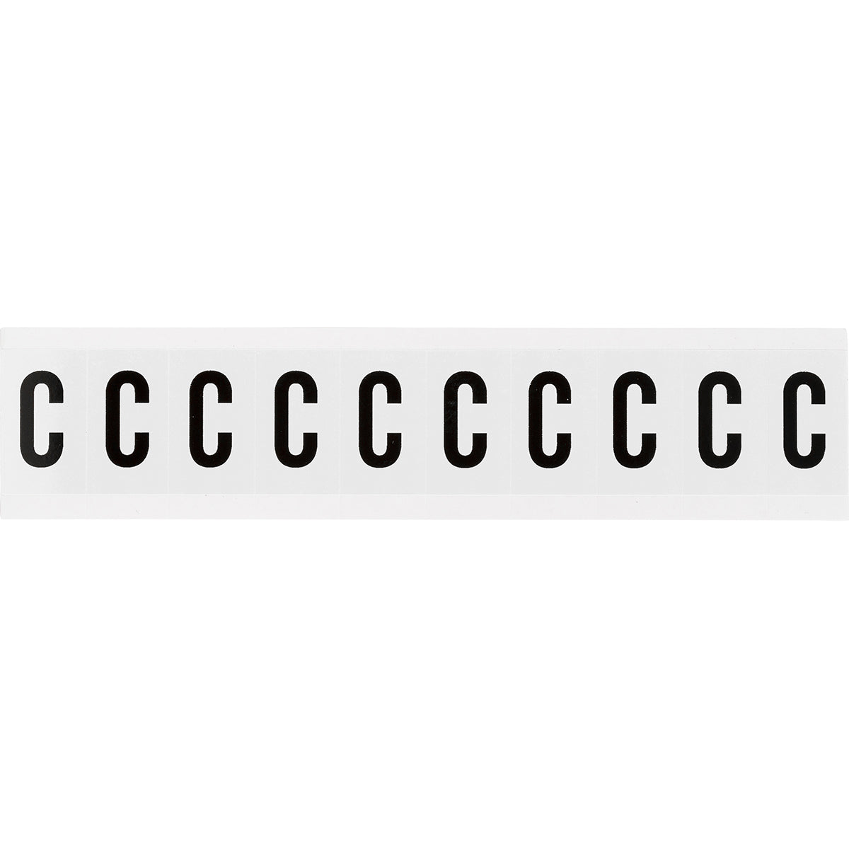 Zahlen & Buchstaben, B-499 (Nylongewebe), Weiß - C , 38 x 22 mm