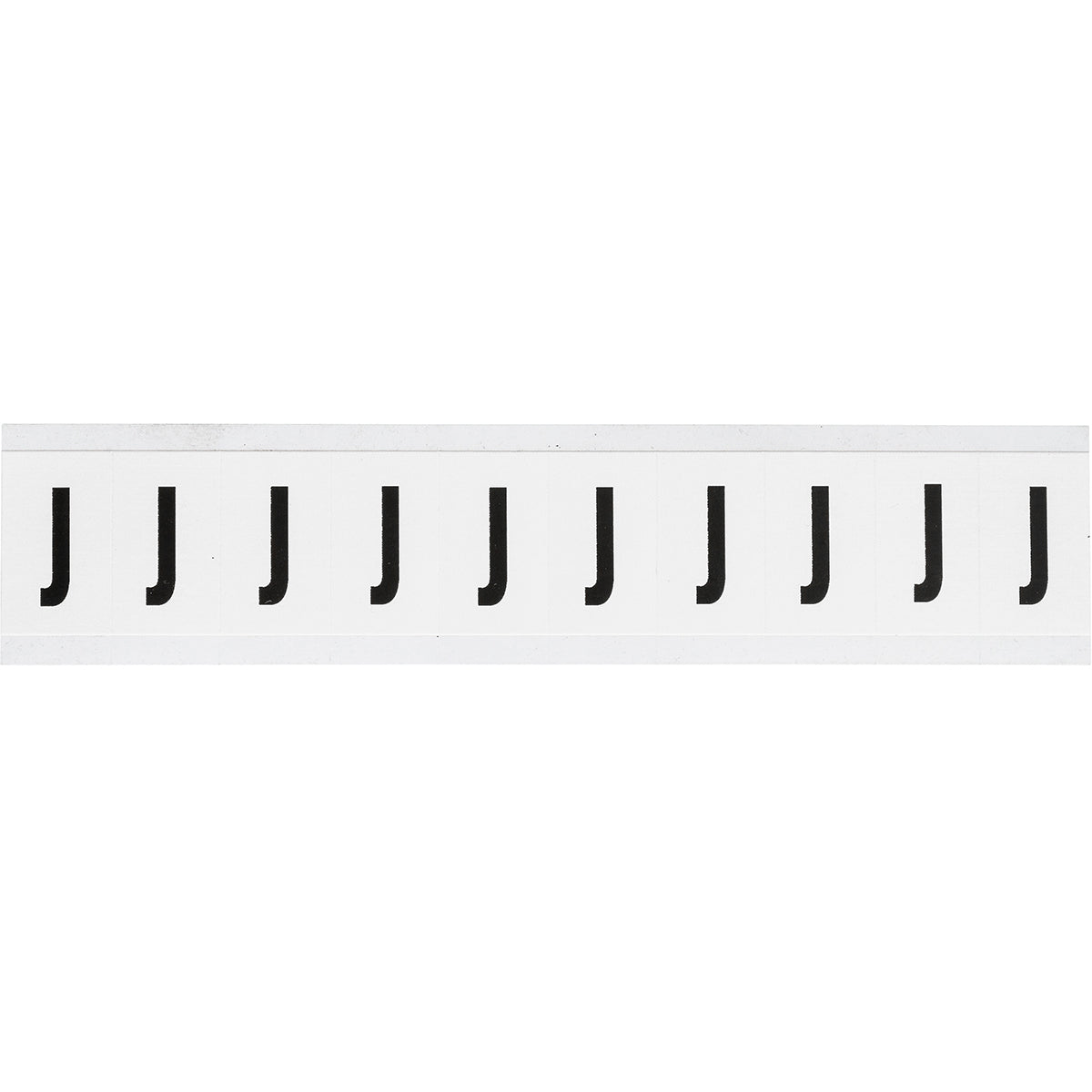 Zahlen & Buchstaben, B-499 (Nylongewebe), Weiß - J , 38 x 22 mm