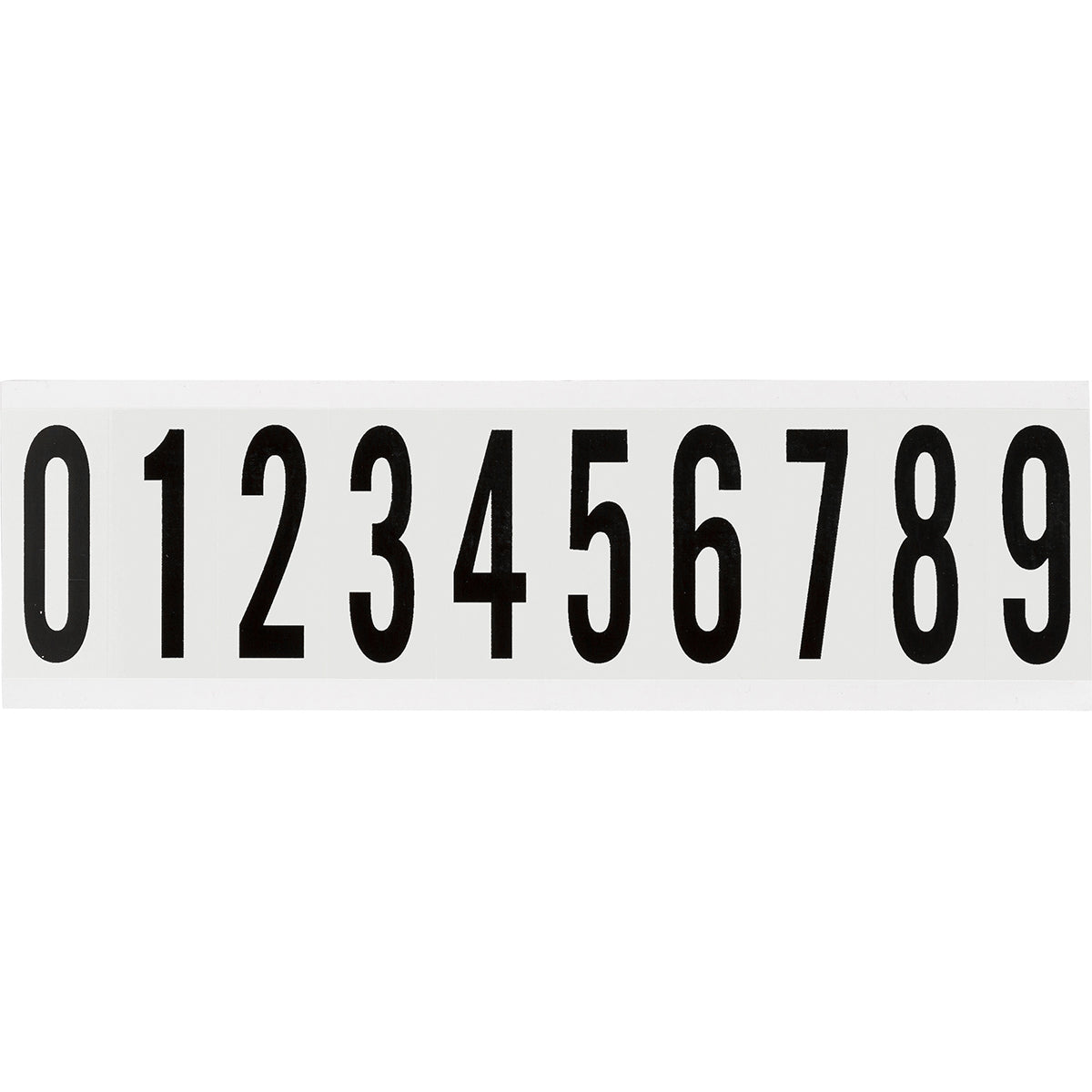 Zahlen & Buchstaben, B-499 (Nylongewebe), Weiß 0 - 9 , 57 x 22 mm
