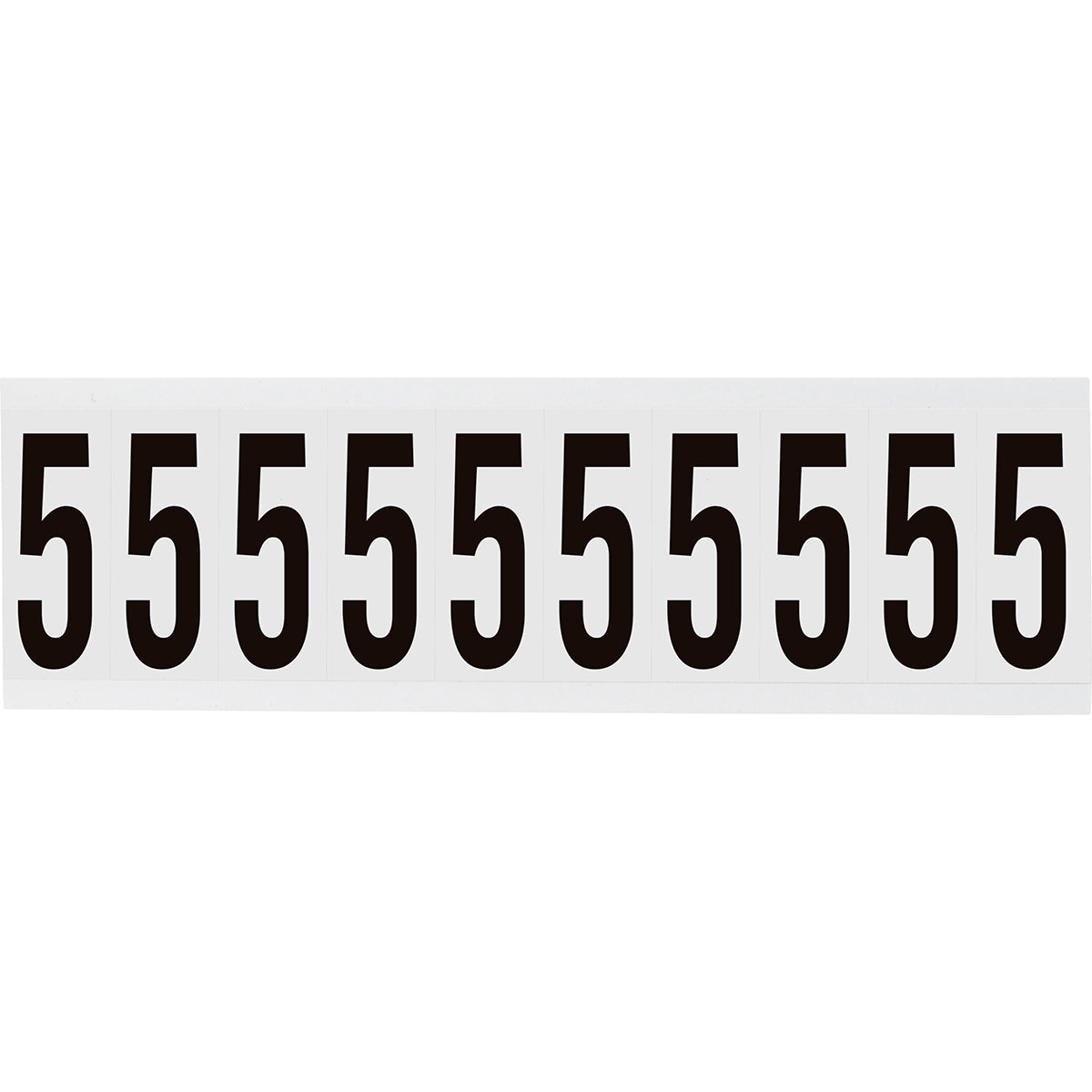 Zahlen & Buchstaben, B-499 (Nylongewebe), Weiß - 5 , 57 x 22 mm