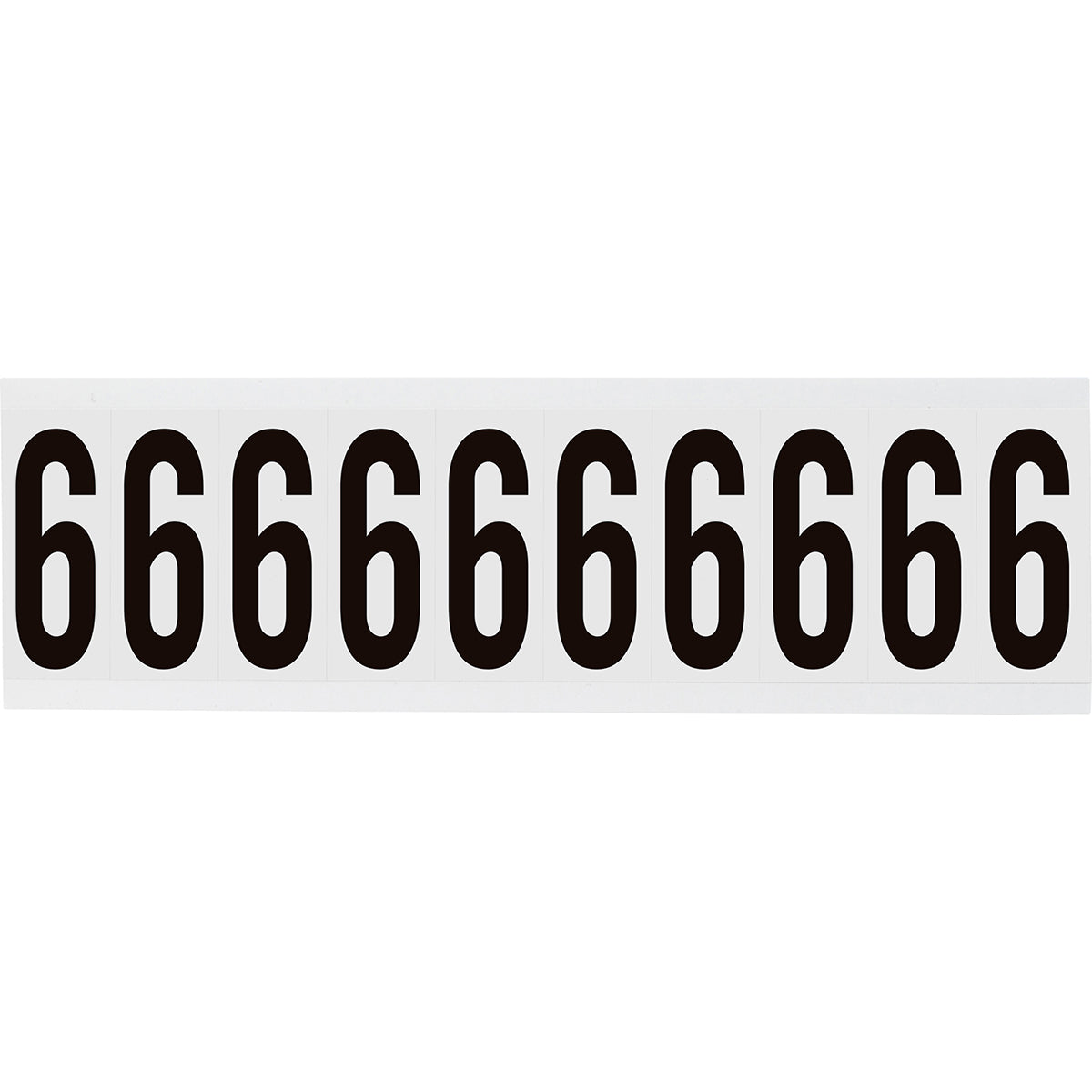 Zahlen & Buchstaben, B-499 (Nylongewebe), Weiß - 6 , 57 x 22 mm