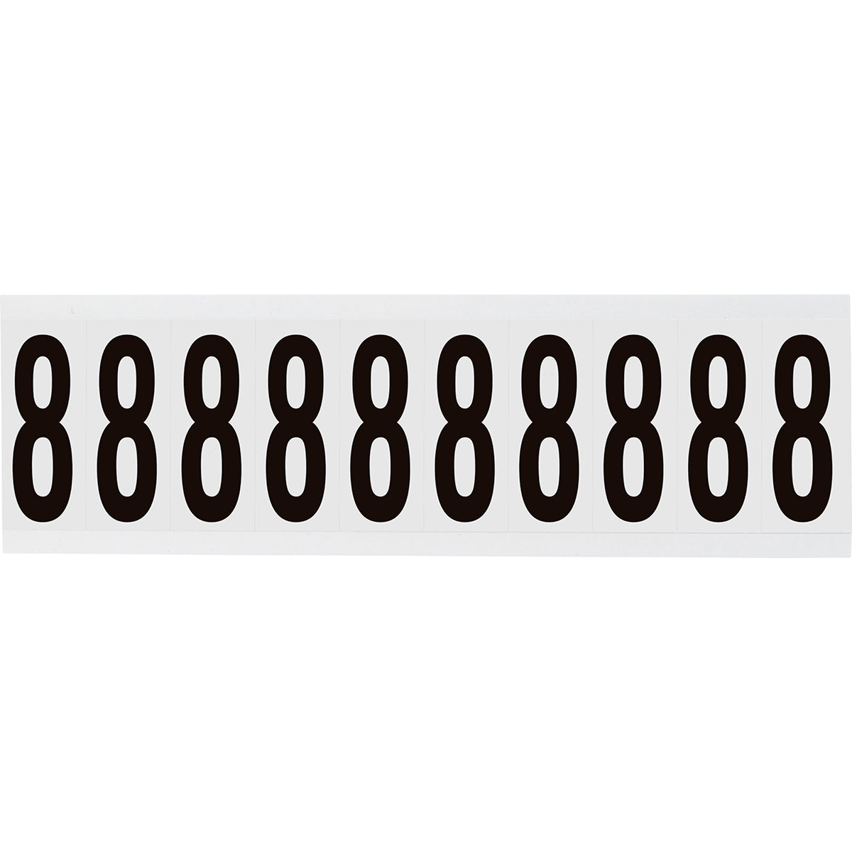 Zahlen & Buchstaben, B-499 (Nylongewebe), Weiß - 8 , 57 x 22 mm