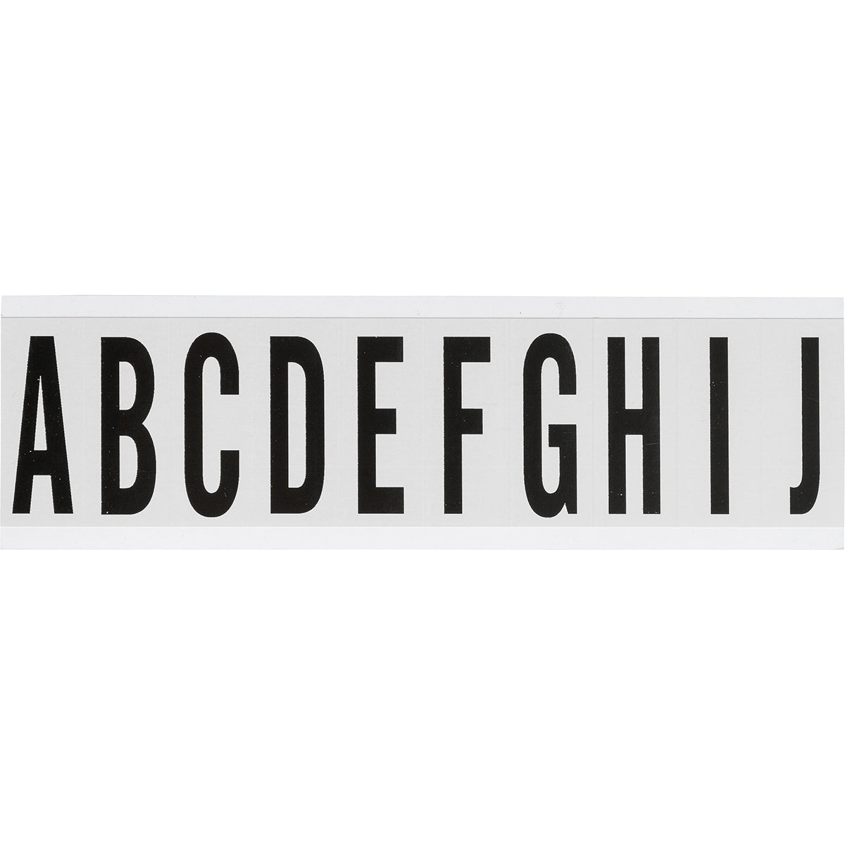 Zahlen & Buchstaben, B-499 (Nylongewebe), Weiß A - J , 57 x 22 mm