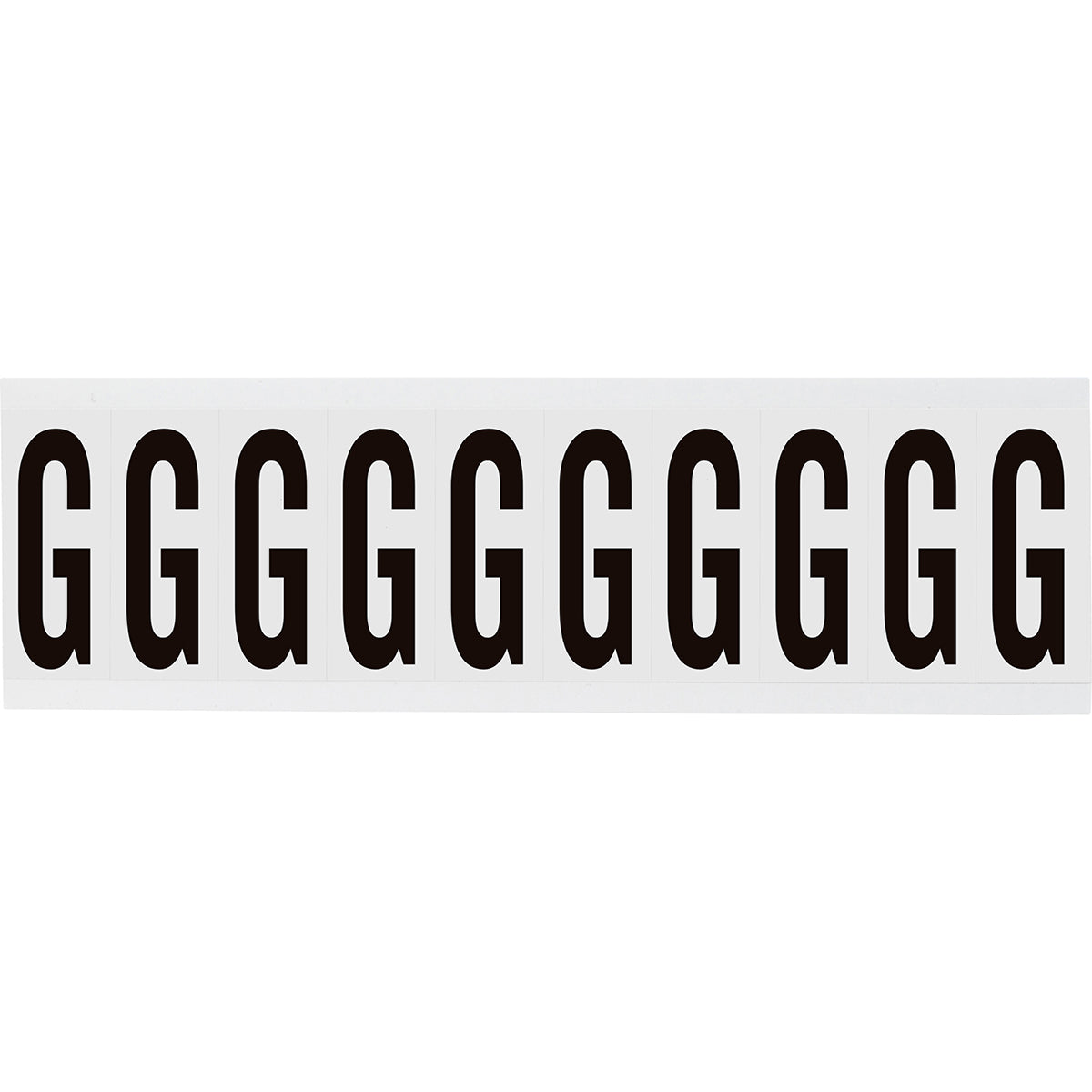 Zahlen & Buchstaben, B-499 (Nylongewebe), Weiß - G , 57 x 22 mm