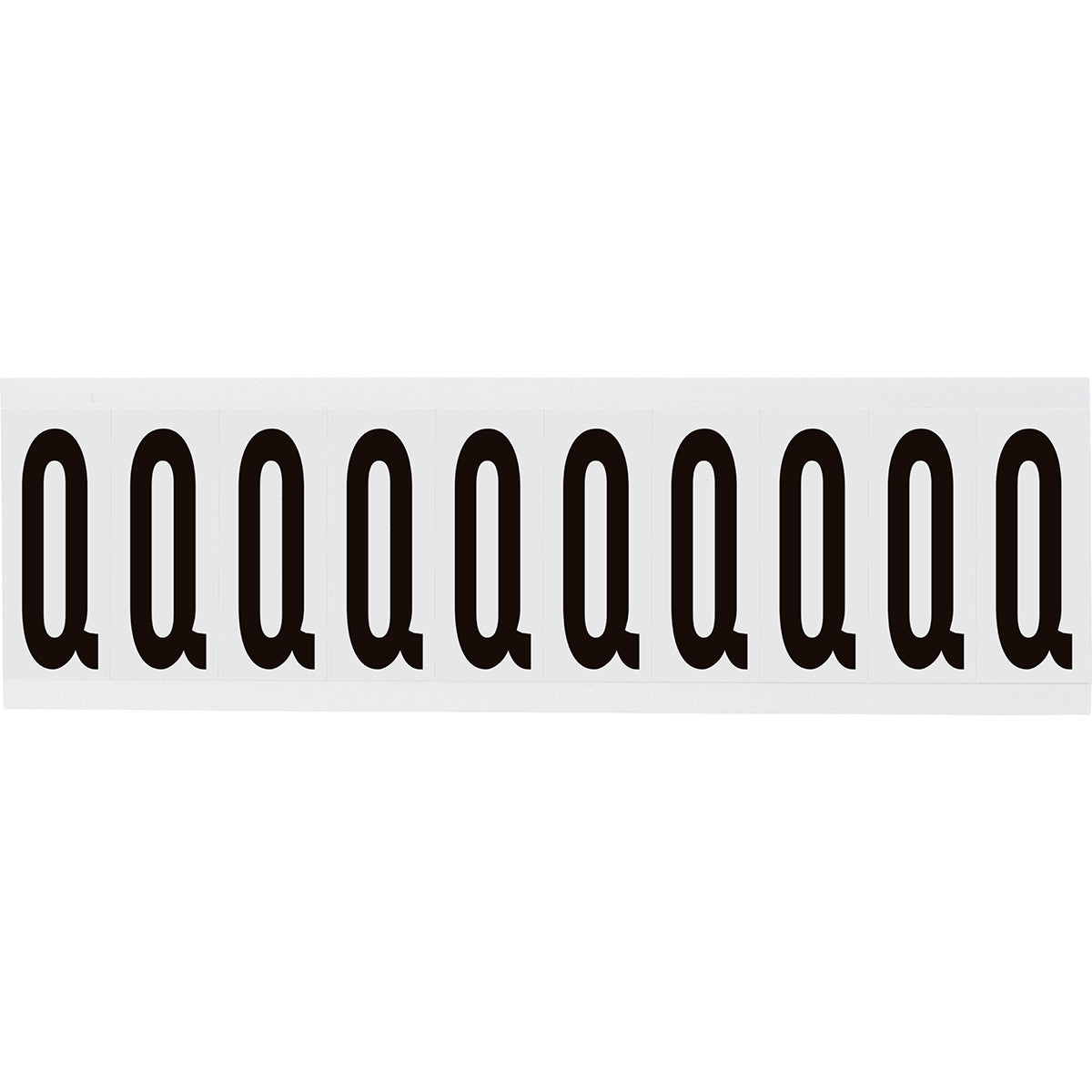 Zahlen & Buchstaben, B-499 (Nylongewebe), Weiß - Q , 57 x 22 mm