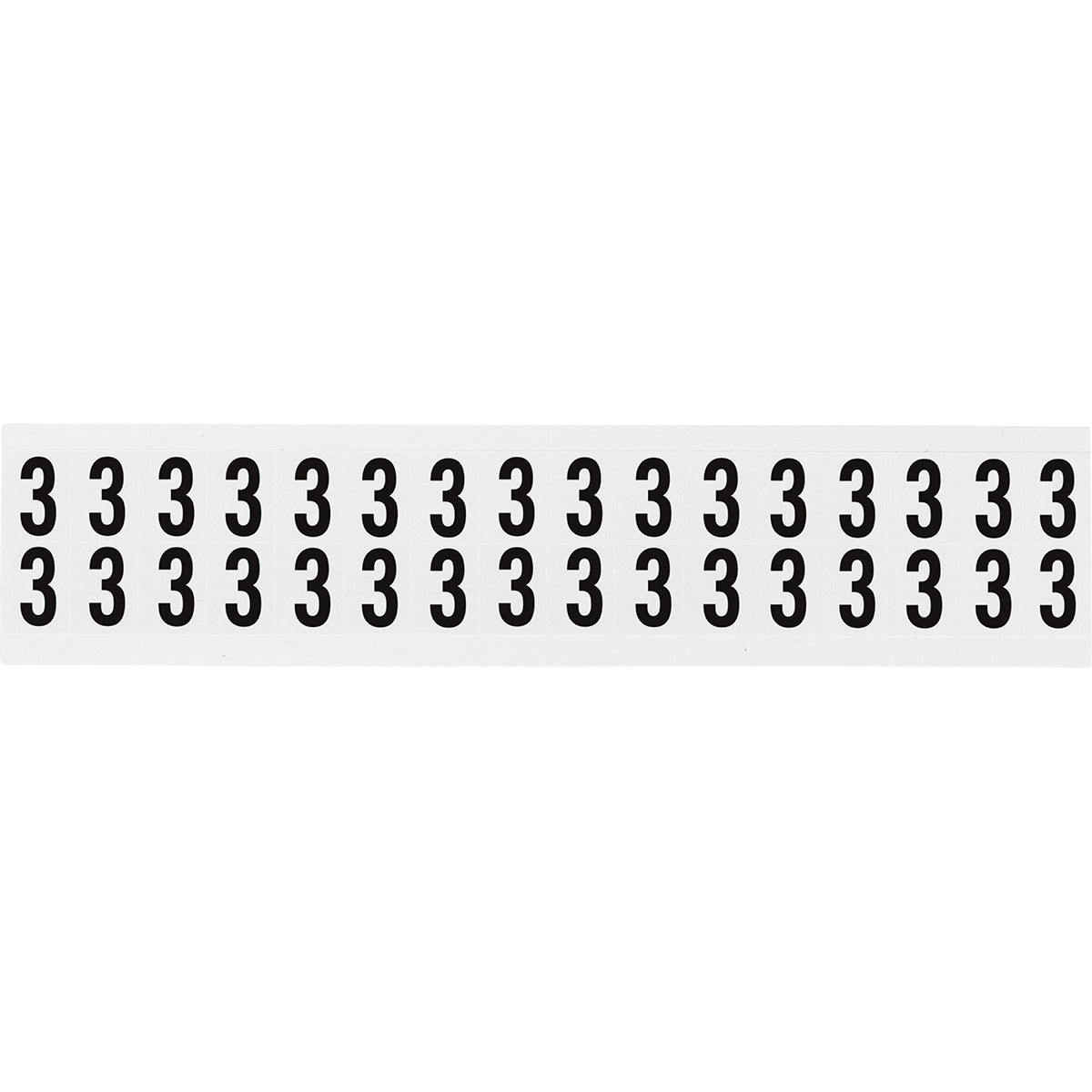 Zahlen & Buchstaben, B-499 (Nylongewebe), Weiß - 3 , 19 x 14 mm